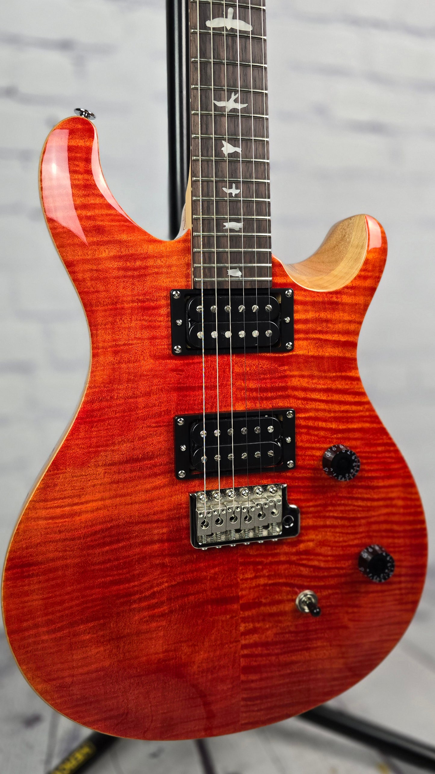Paul Reed Smith PRS SE CE24 6 String Electric Guitar Blood Orange