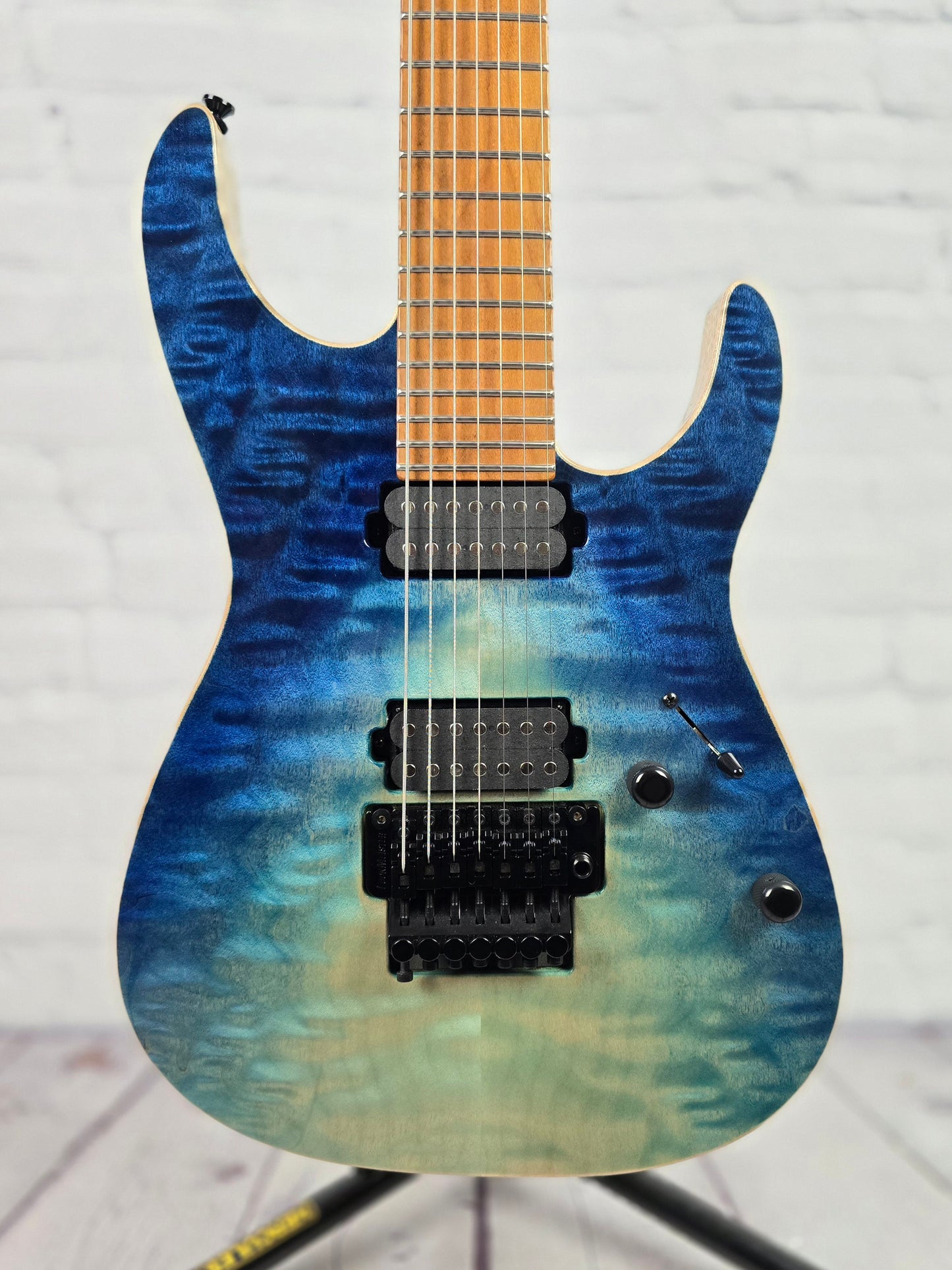 Anderson Guitarworks Angel 7 String Electric Guitar Quilt Blue Wakesurf