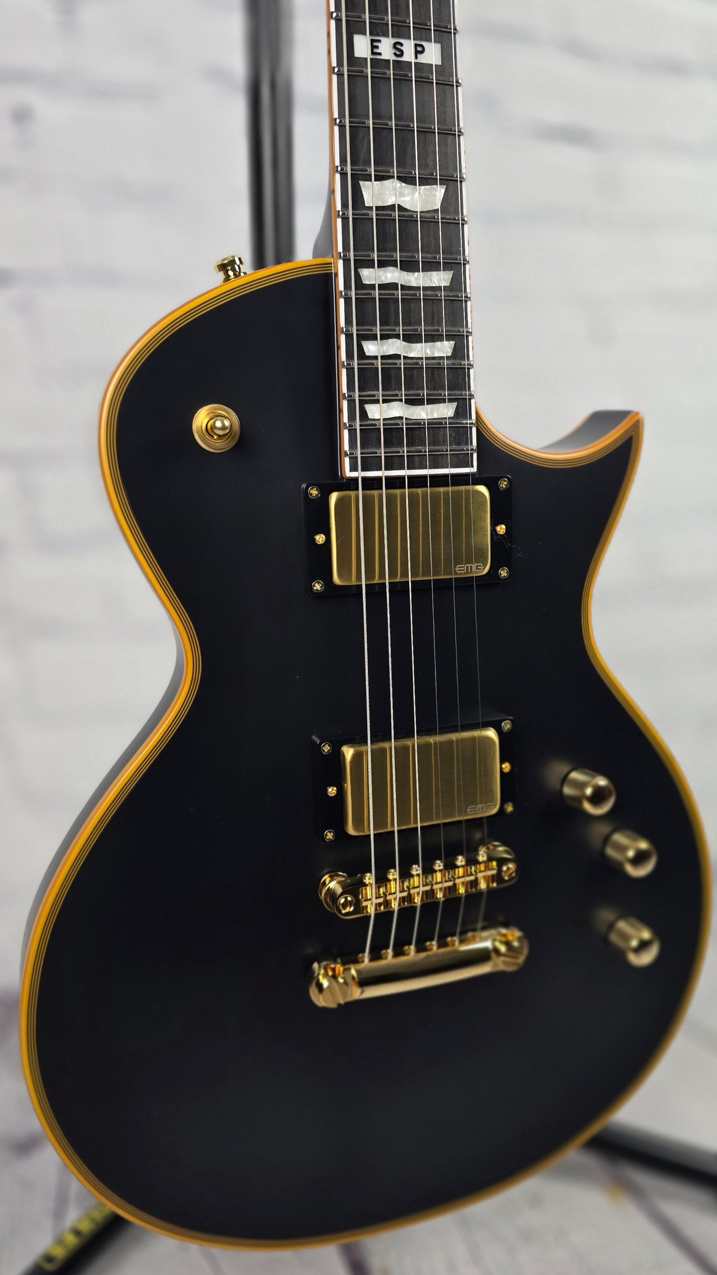 ESP E-II Eclipse 6 String Electric Guitar Vintage Black