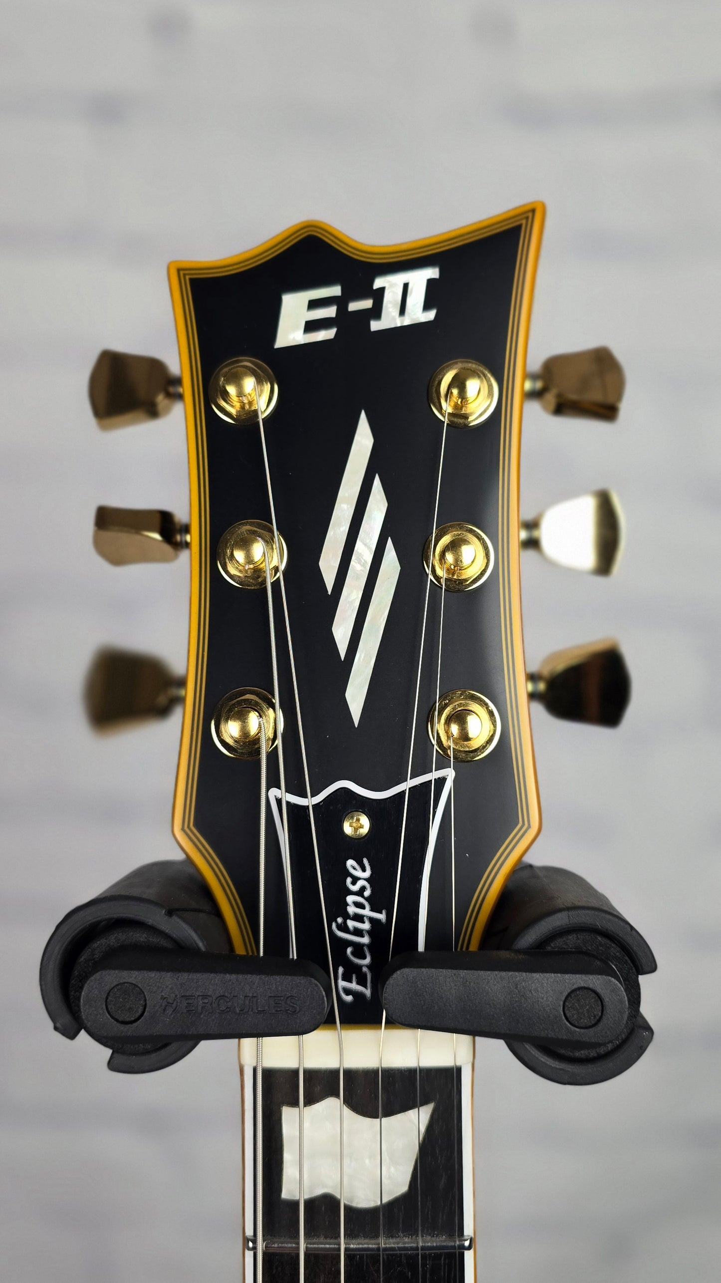 ESP E-II Eclipse 6 String Electric Guitar Vintage Black