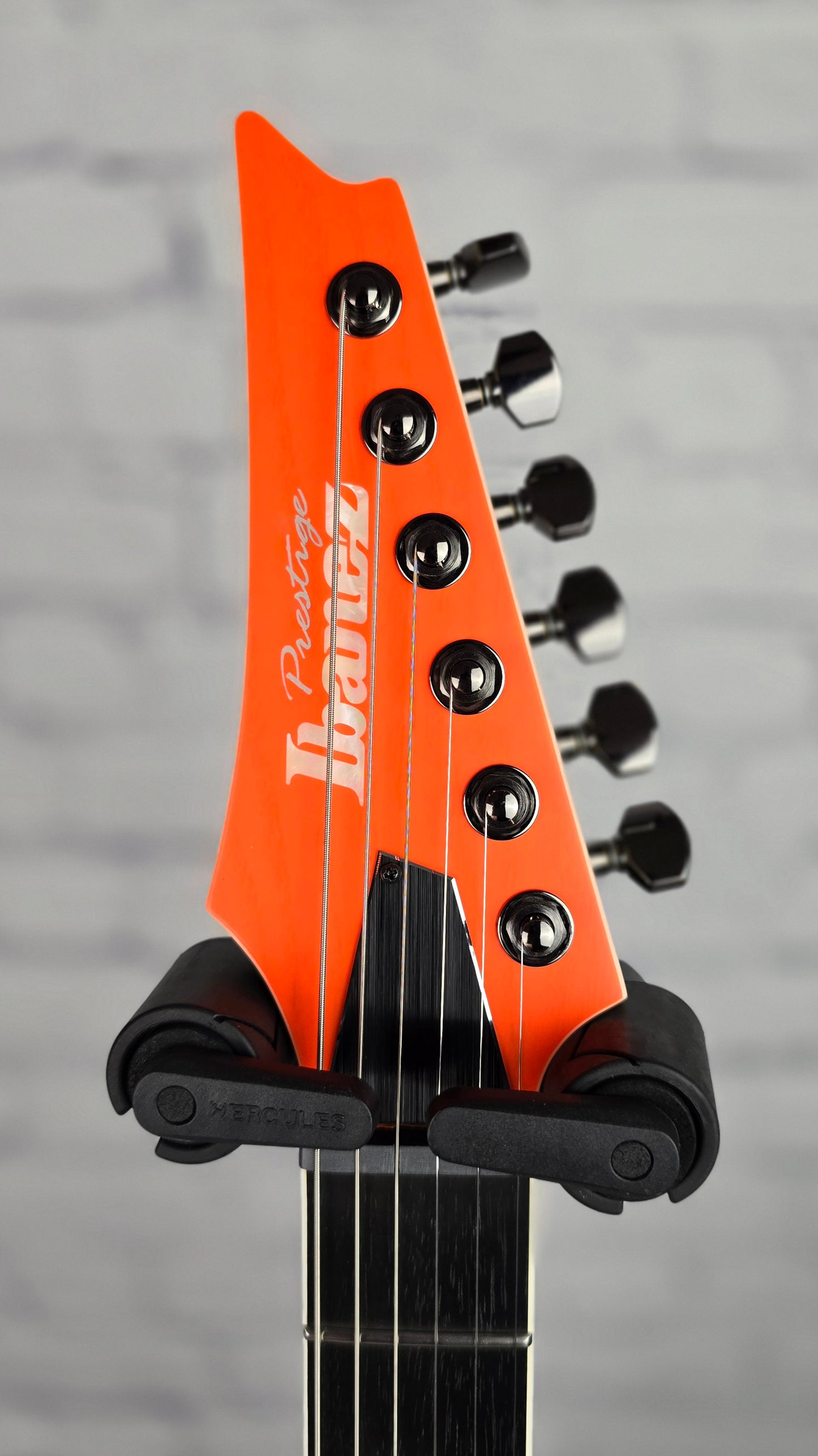 USED Ibanez Prestige RGR5221 TFR Hard Tail Electric Guitar Transparent Fluorescent Orange