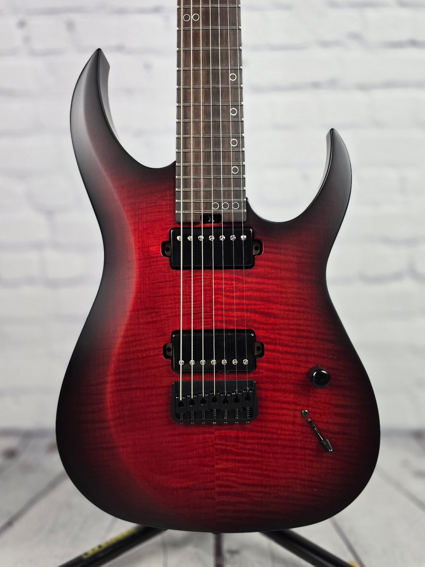 Schecter Sunset 7 Extreme 7 String Electric Guitar Scarlet Burst