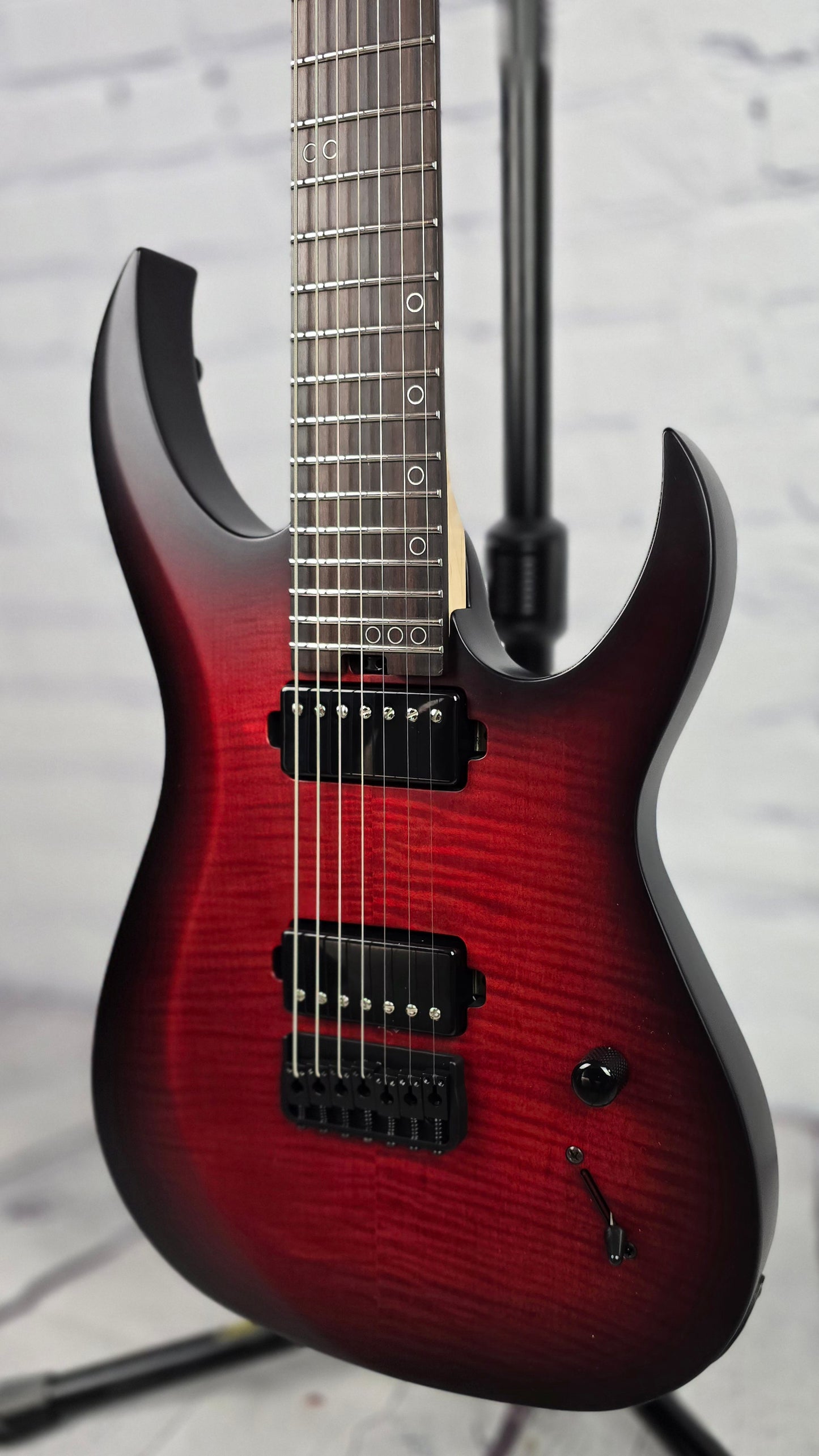 Schecter Sunset 7 Extreme 7 String Electric Guitar Scarlet Burst