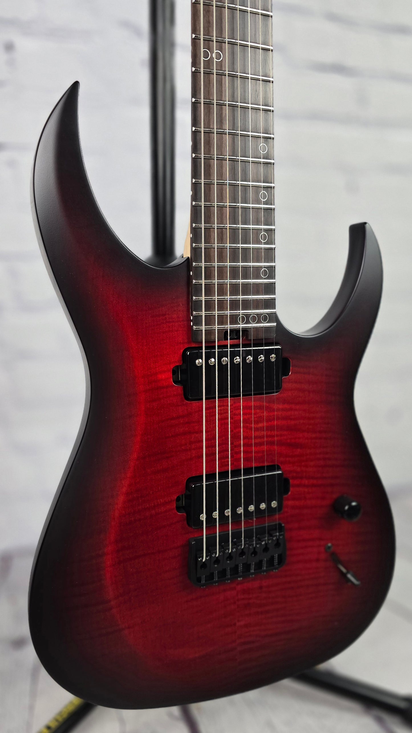 Schecter Sunset 7 Extreme 7 String Electric Guitar Scarlet Burst