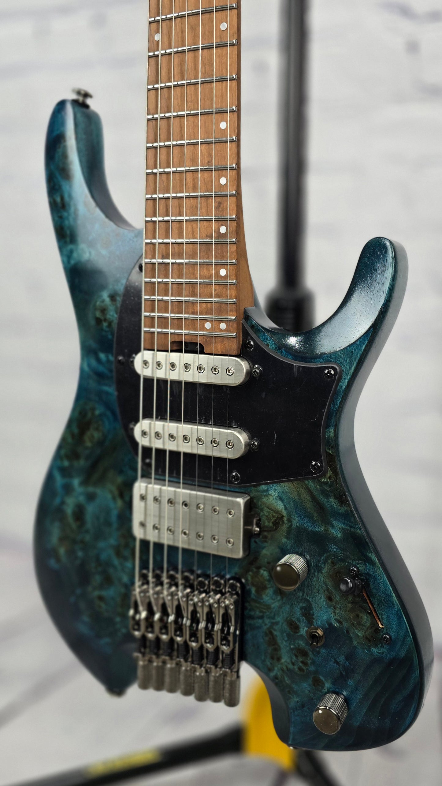 Ibanez Q547PB COL 7 String Electric Guitar Cosmic Blue Low Gloss