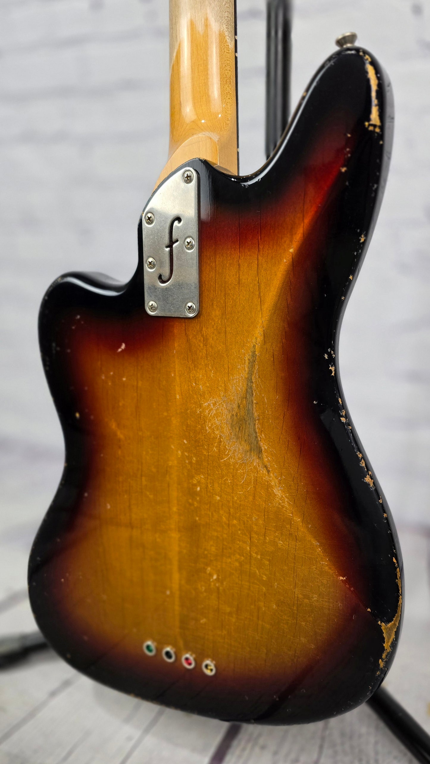 Fano Guitars JM4 Oltre 4 String Bass Guitar 3TSB Sunburst Light Aged Distress