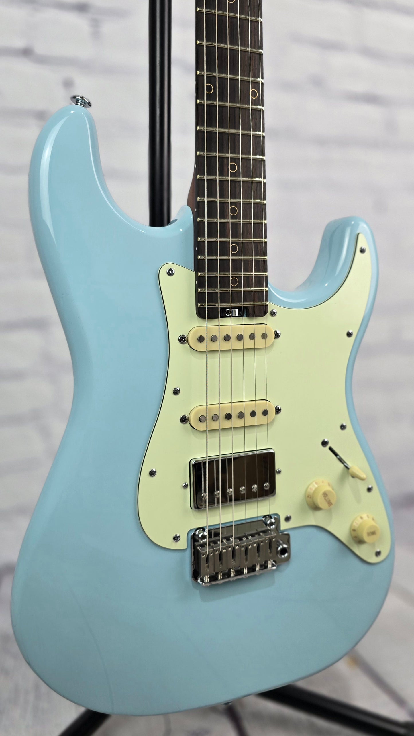 Schecter Guitars Nick Johnston Traditional HSS Electric Guitar Atomic Frost