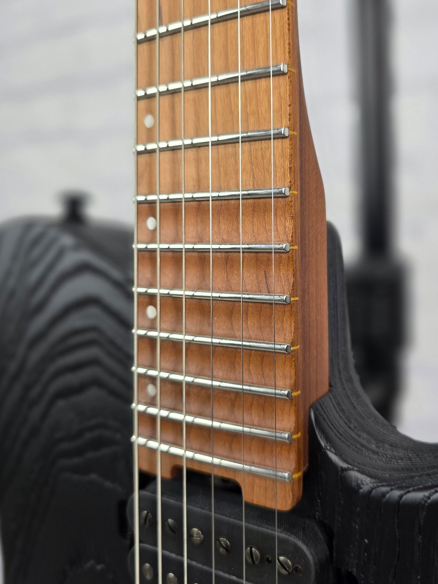 ESP LTD TE-1000 6 String Electric Guitar Black Blast Roasted Maple