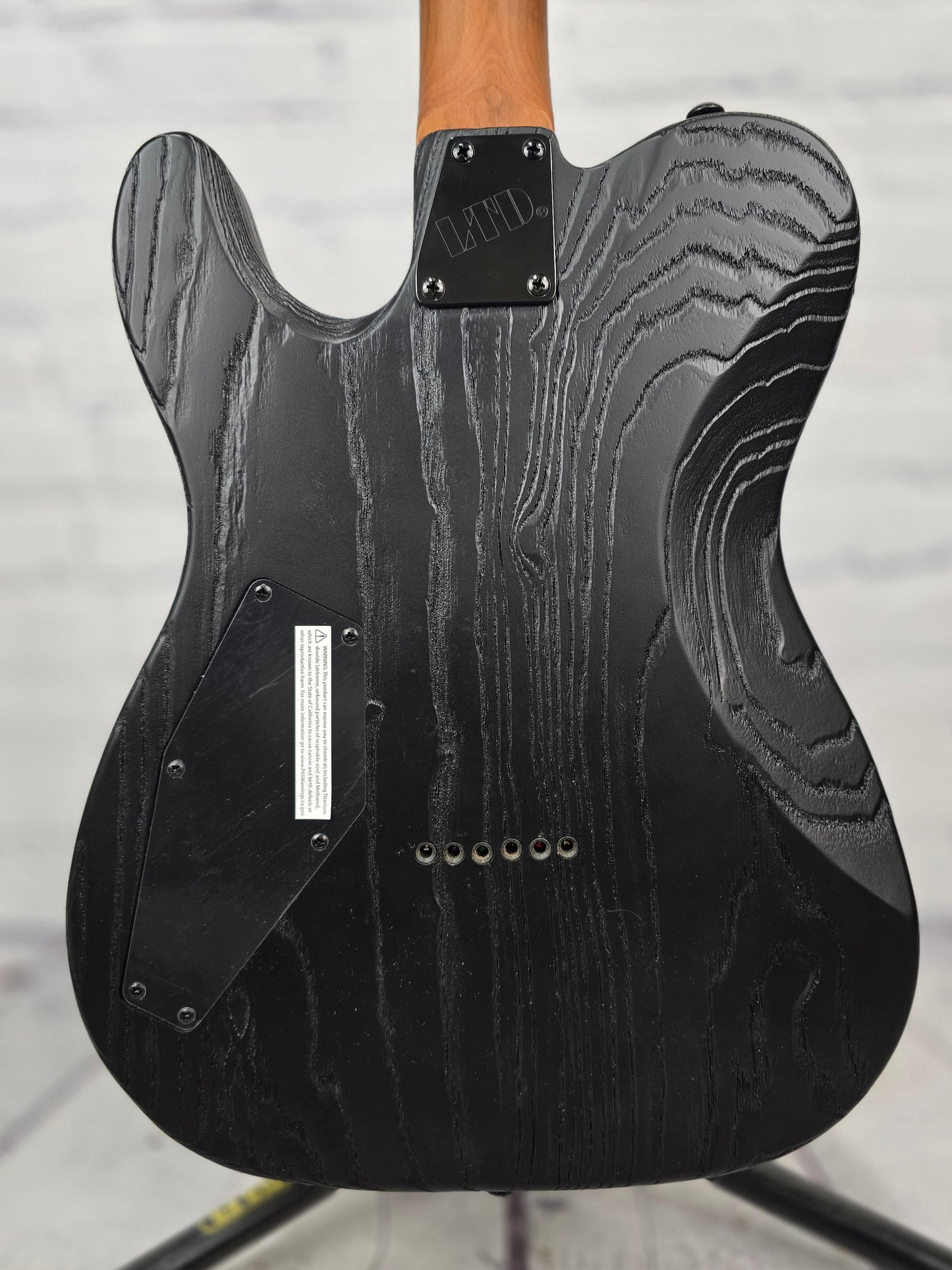 ESP LTD TE-1000 6 String Electric Guitar Black Blast Roasted Maple