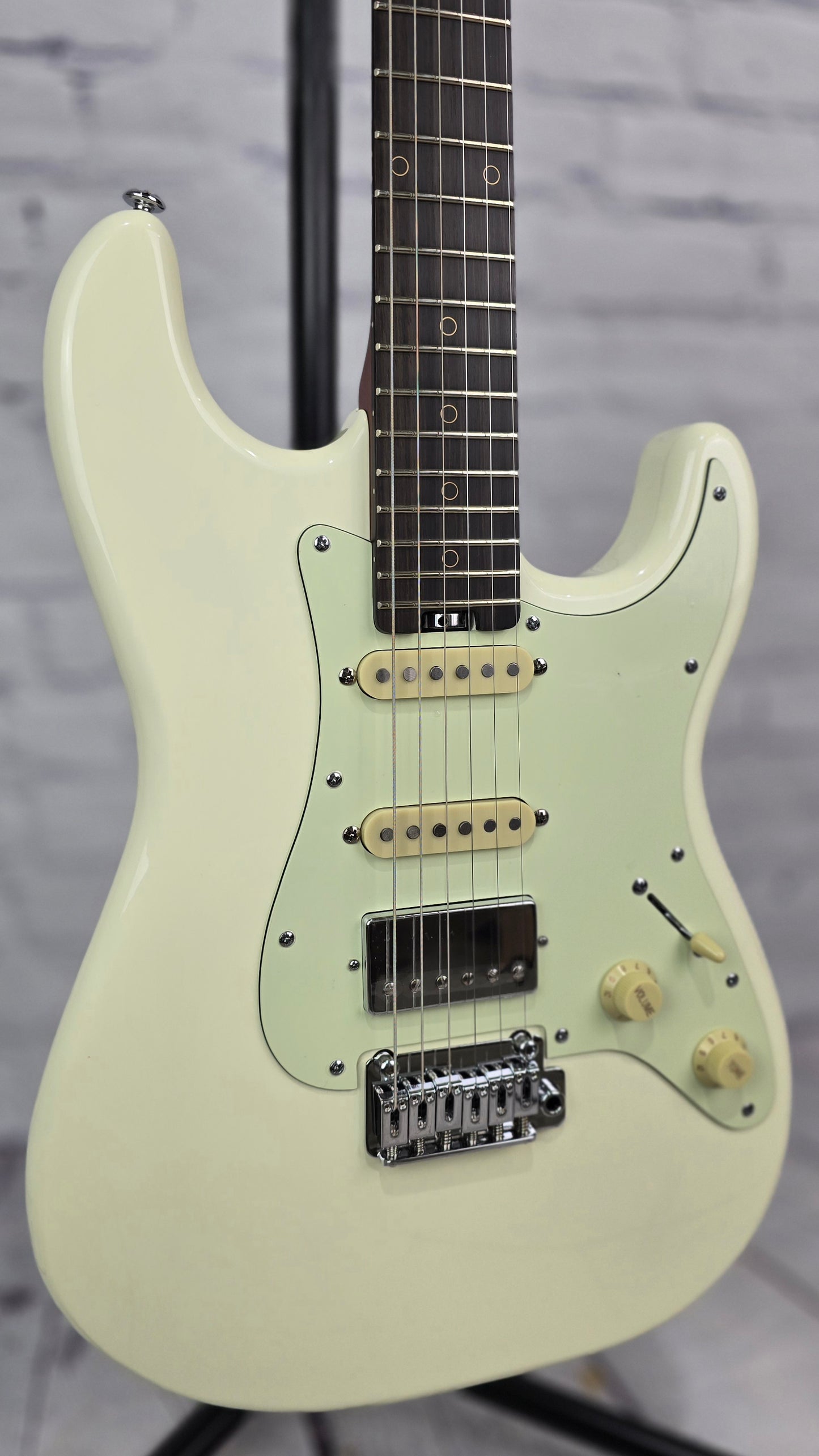 Schecter Guitars Nick Johnston Traditional HSS Electric Guitar Atomic Snow 1541-SHC