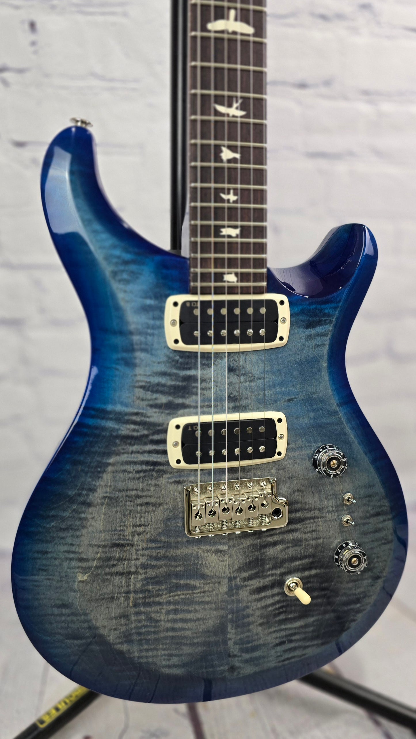 Paul Reed Smith PRS S2 Custom 24-08 Electric Guitar Faded Gray Black Blue Burst