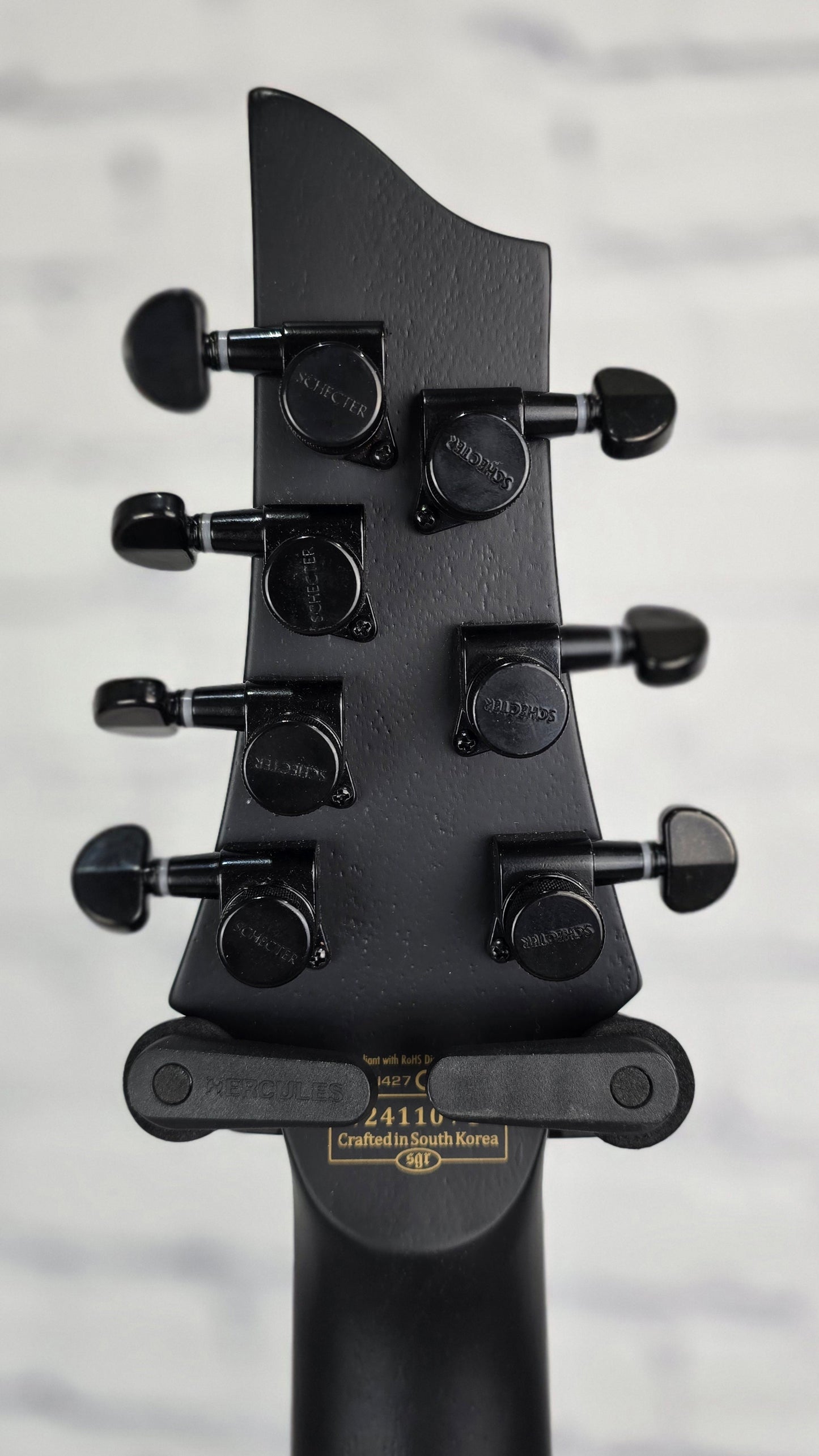 Schecter PT-7 Black Ops 7 String Electric Guitar Satin Black Open Pore