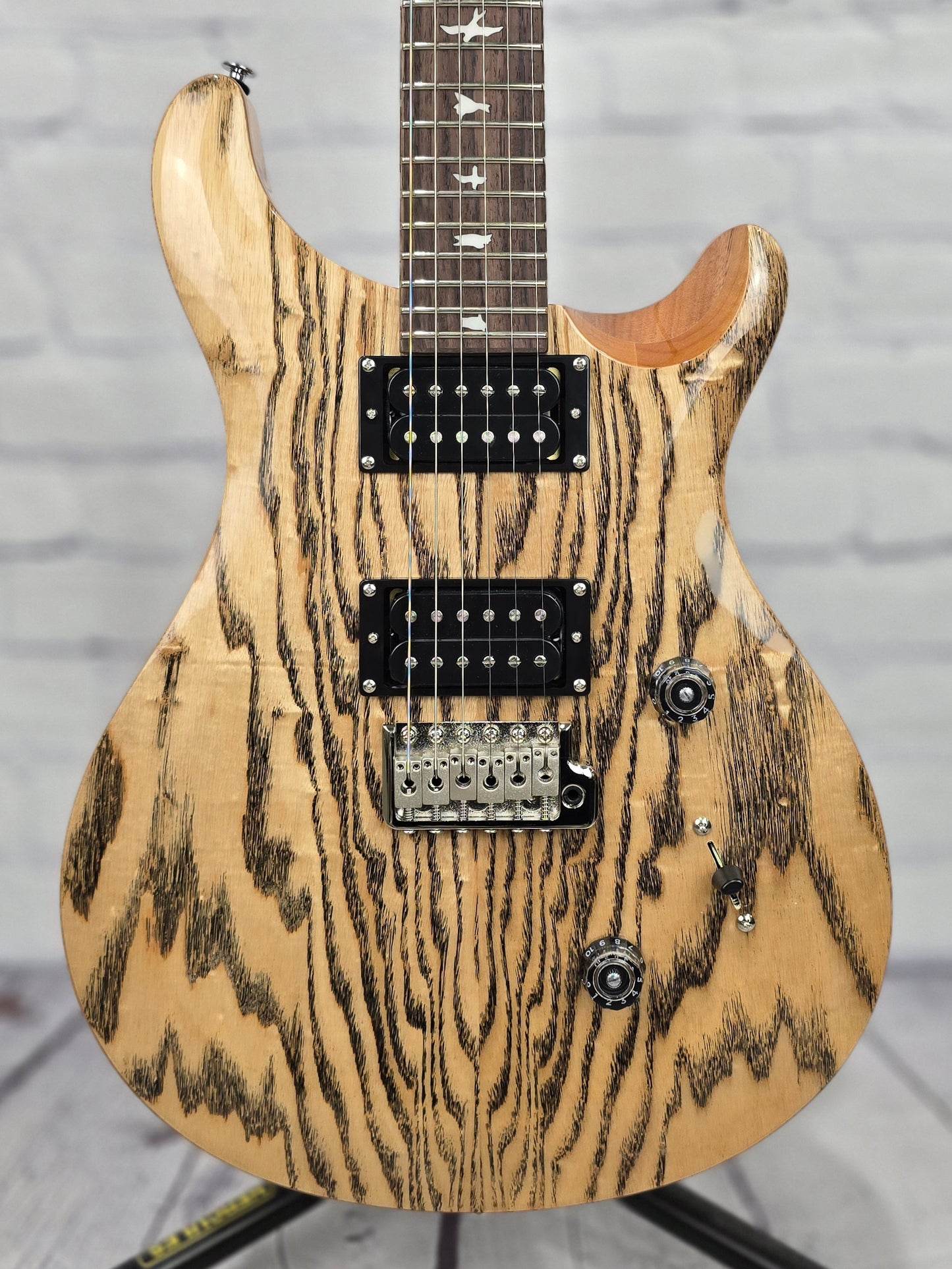 Paul Reed Smith PRS SE Custom 24 Burled Ash Limited Edition Electric Guitar Natural