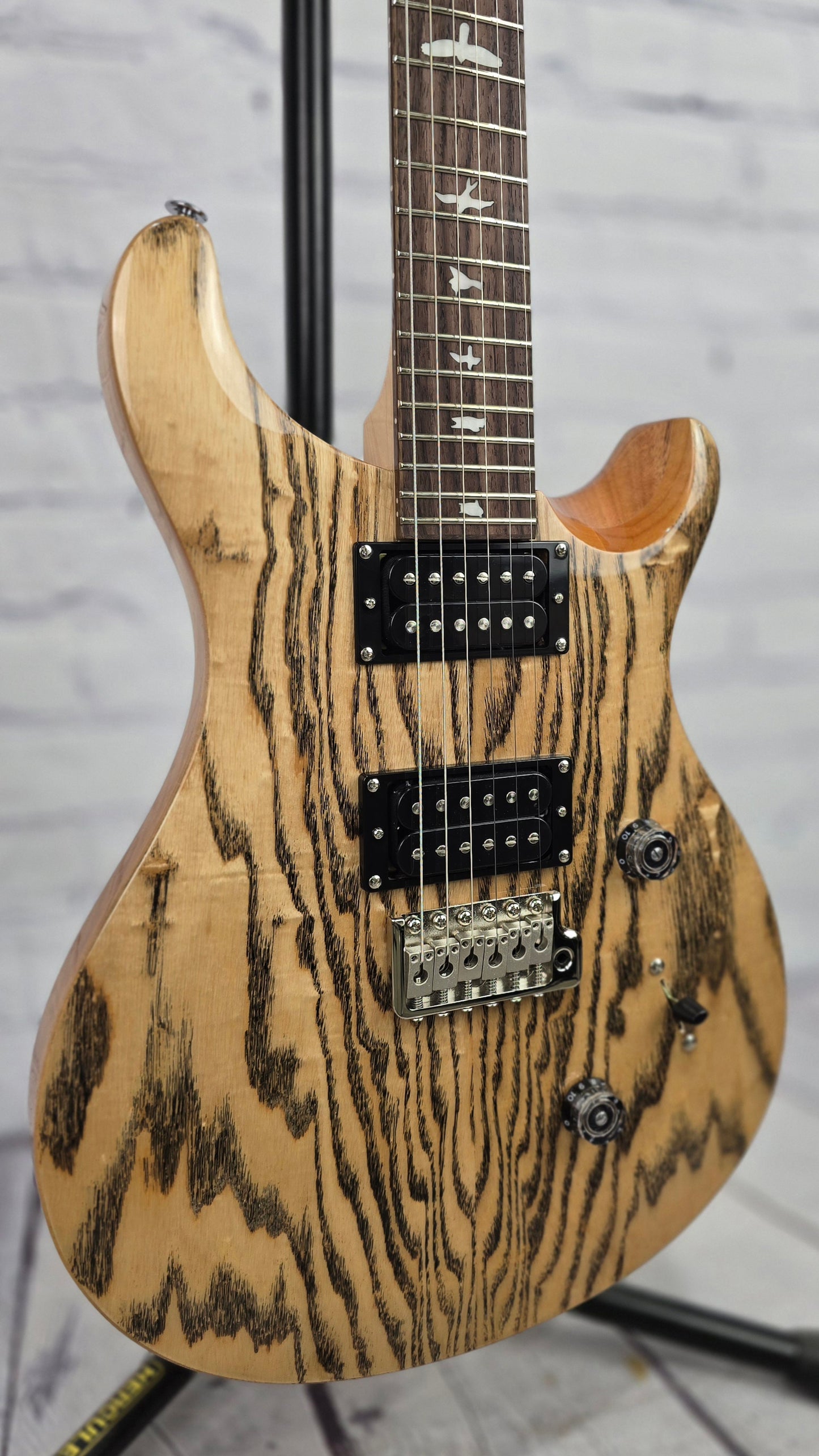 Paul Reed Smith PRS SE Custom 24 Burled Ash Limited Edition Electric Guitar Natural