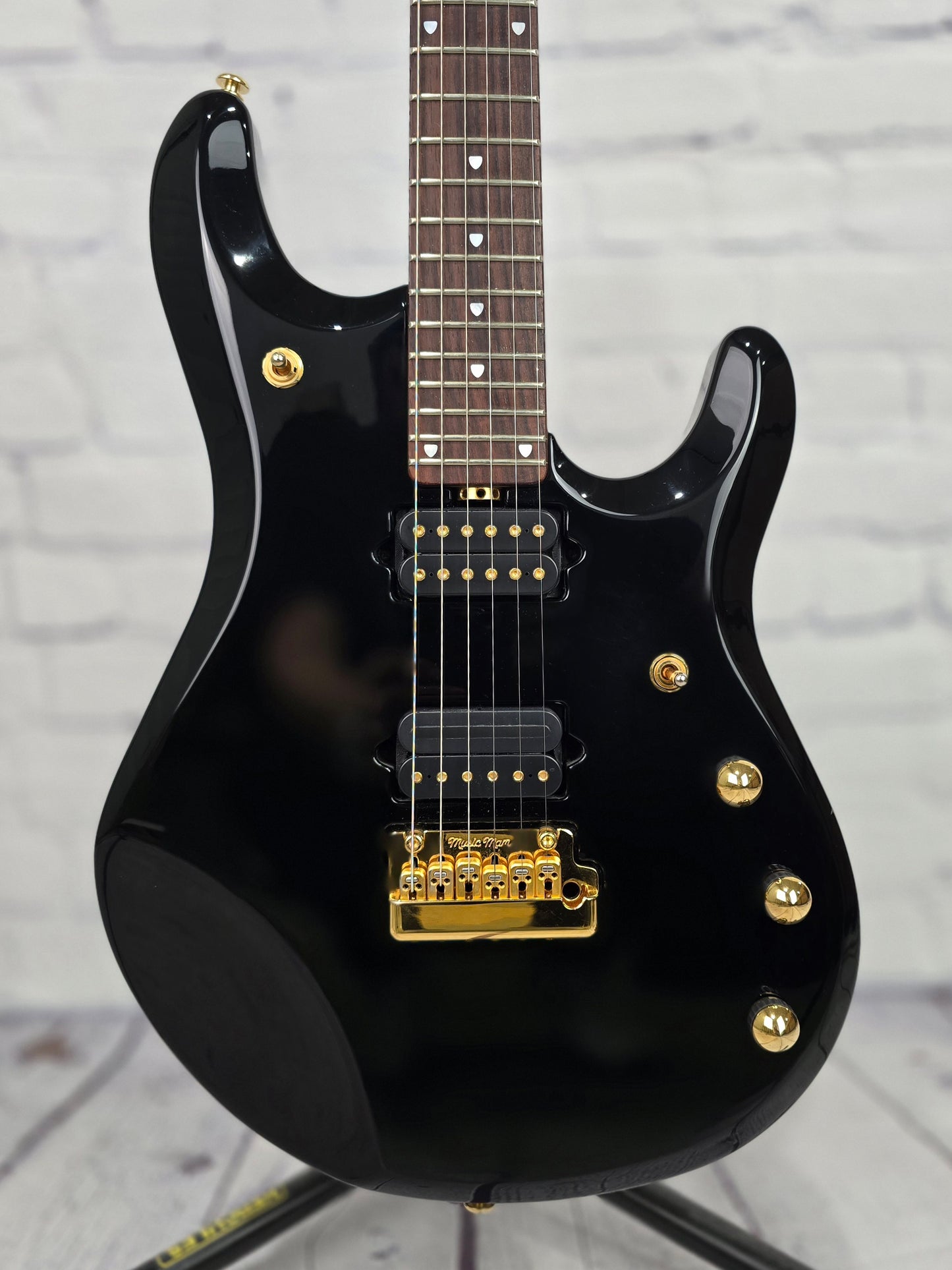 USED Ernie Ball Music Man EBMM JP6 John Petrucci Electric Guitar 2006 Limited Edition Gloss Black