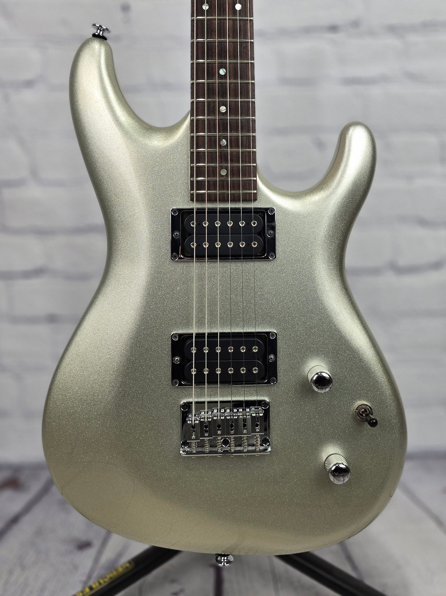 USED Ibanez Prestige JS1600 PSV Joe Satriani Electric Guitar Hard Tail Premium Silver