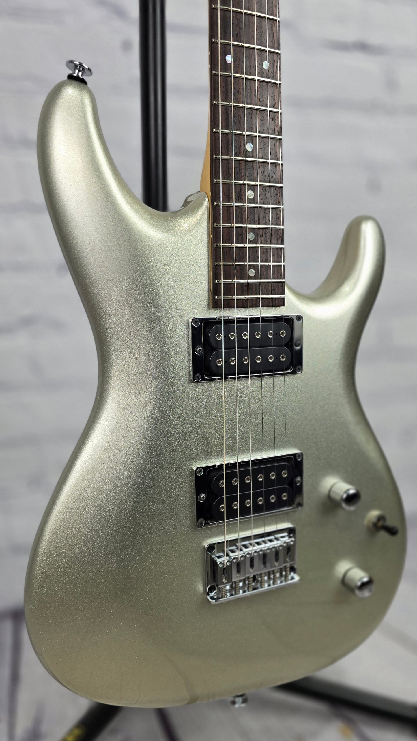 USED Ibanez Prestige JS1600 PSV Joe Satriani Electric Guitar Hard Tail Premium Silver