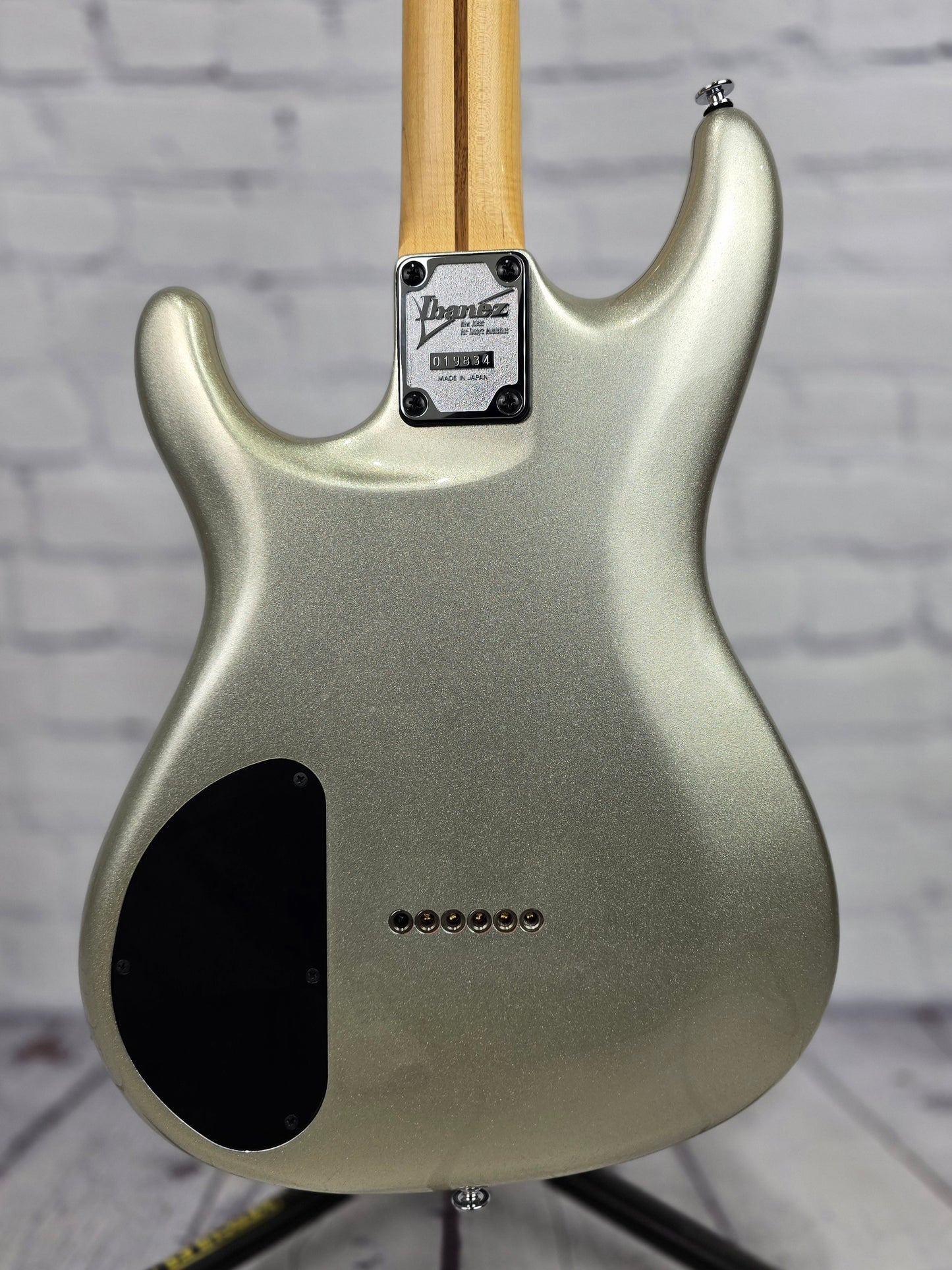 USED Ibanez Prestige JS1600 PSV Joe Satriani Electric Guitar Hard Tail Premium Silver