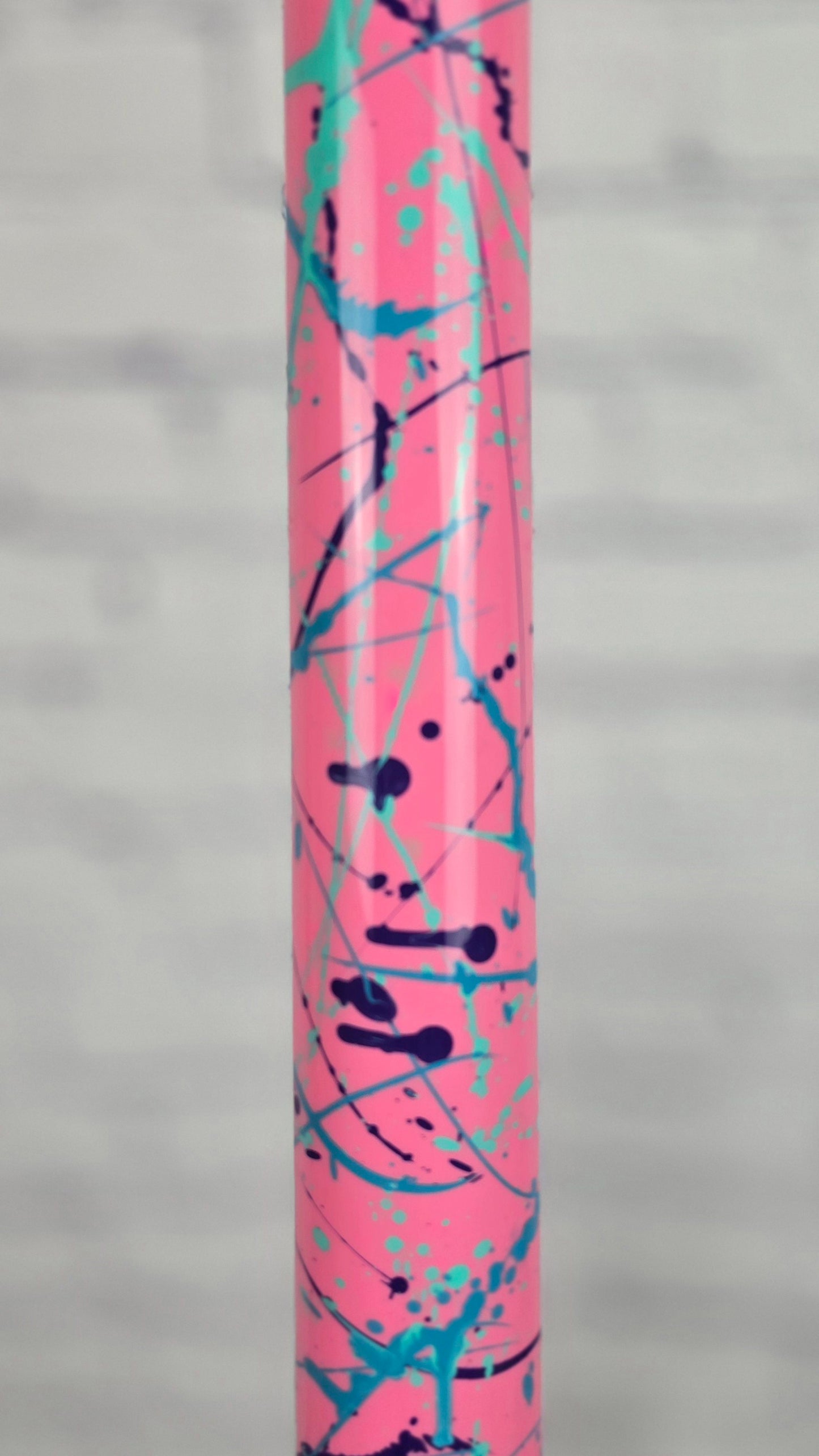 Kauer Guitars Gripen 6 String Electric Guitar Pink Splatter