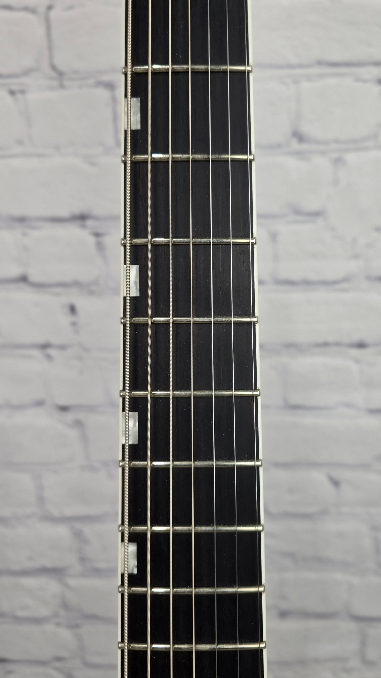 USED ESP LTD BS-B7 QM 7 String Baritone Electric Guitar Ben Savage Whitechapel Quilt Maple See Thru Black Sunburst