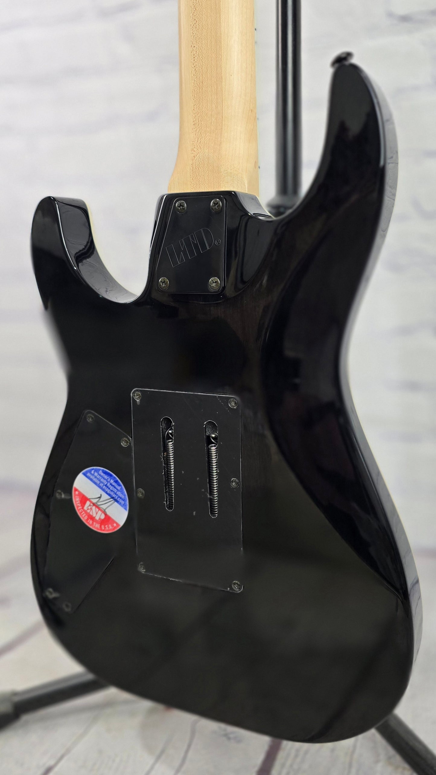 USED ESP LTD BS-B7 QM 7 String Baritone Electric Guitar Ben Savage Whitechapel Quilt Maple See Thru Black Sunburst