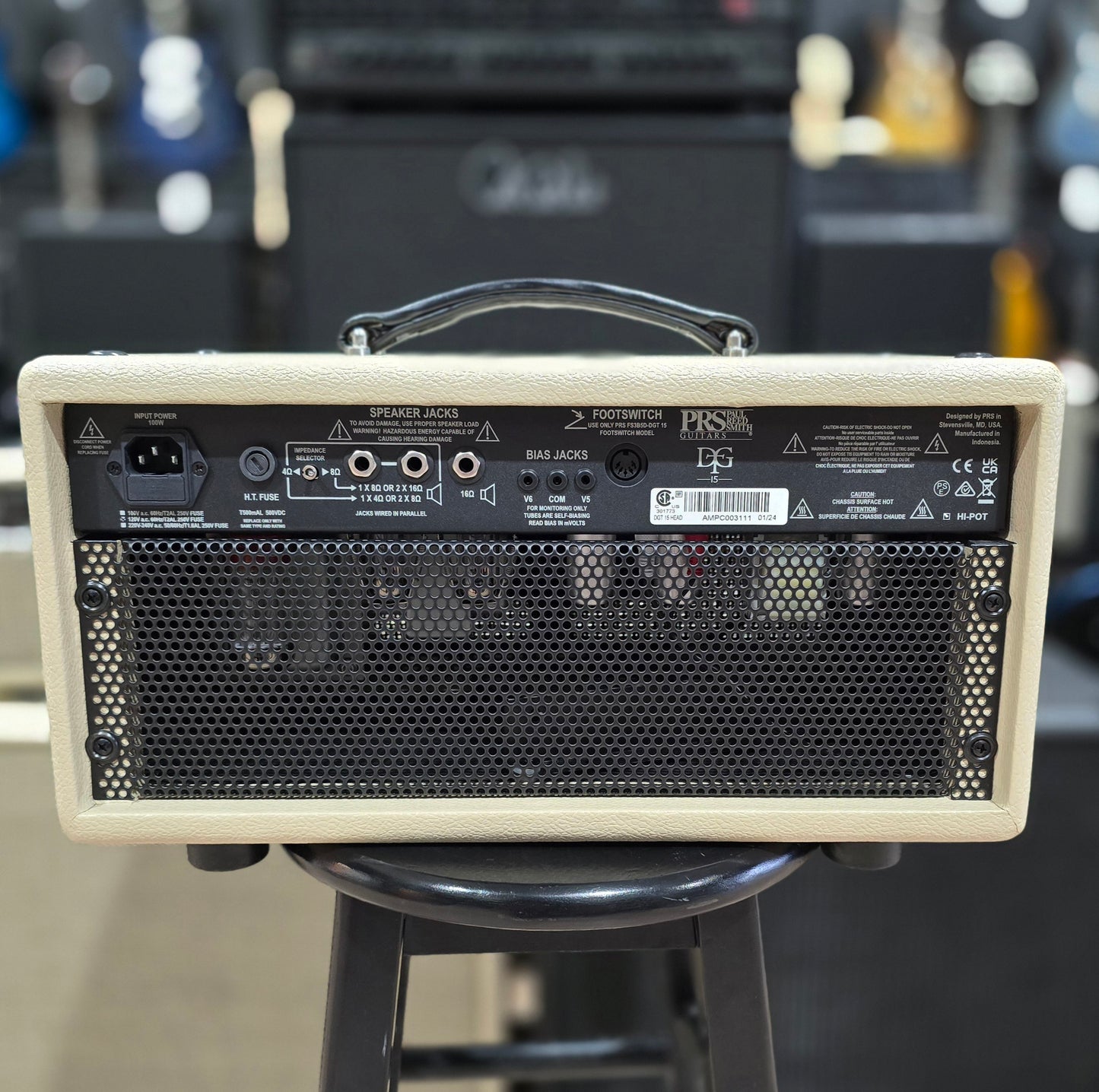 USED Paul Reed Smith PRS DGT 15 Tube Amplifier Head 15w Blonde Tolex