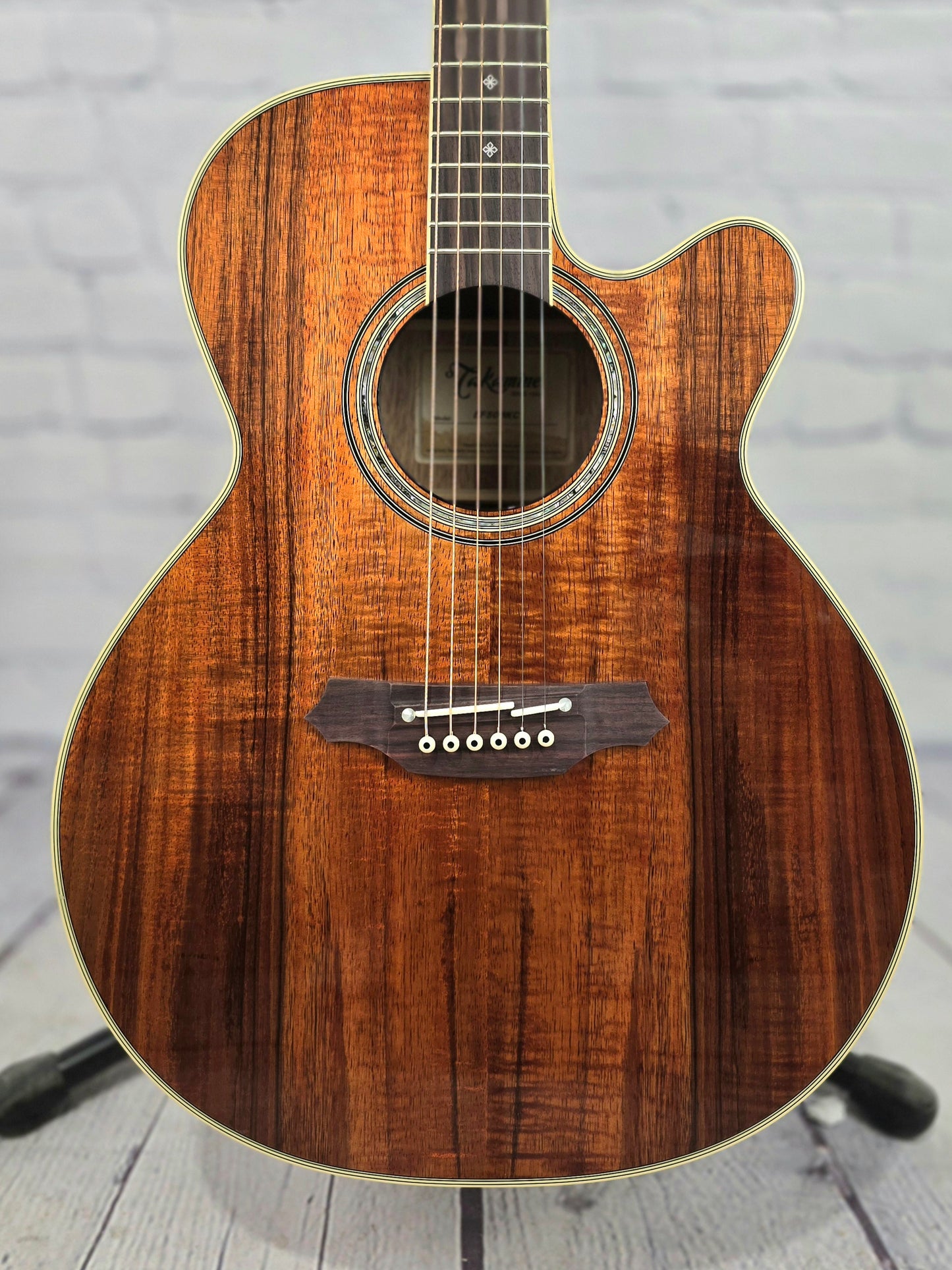 Takamine EF508KC NEX 6 String Acoustic Guitar Koa Natural