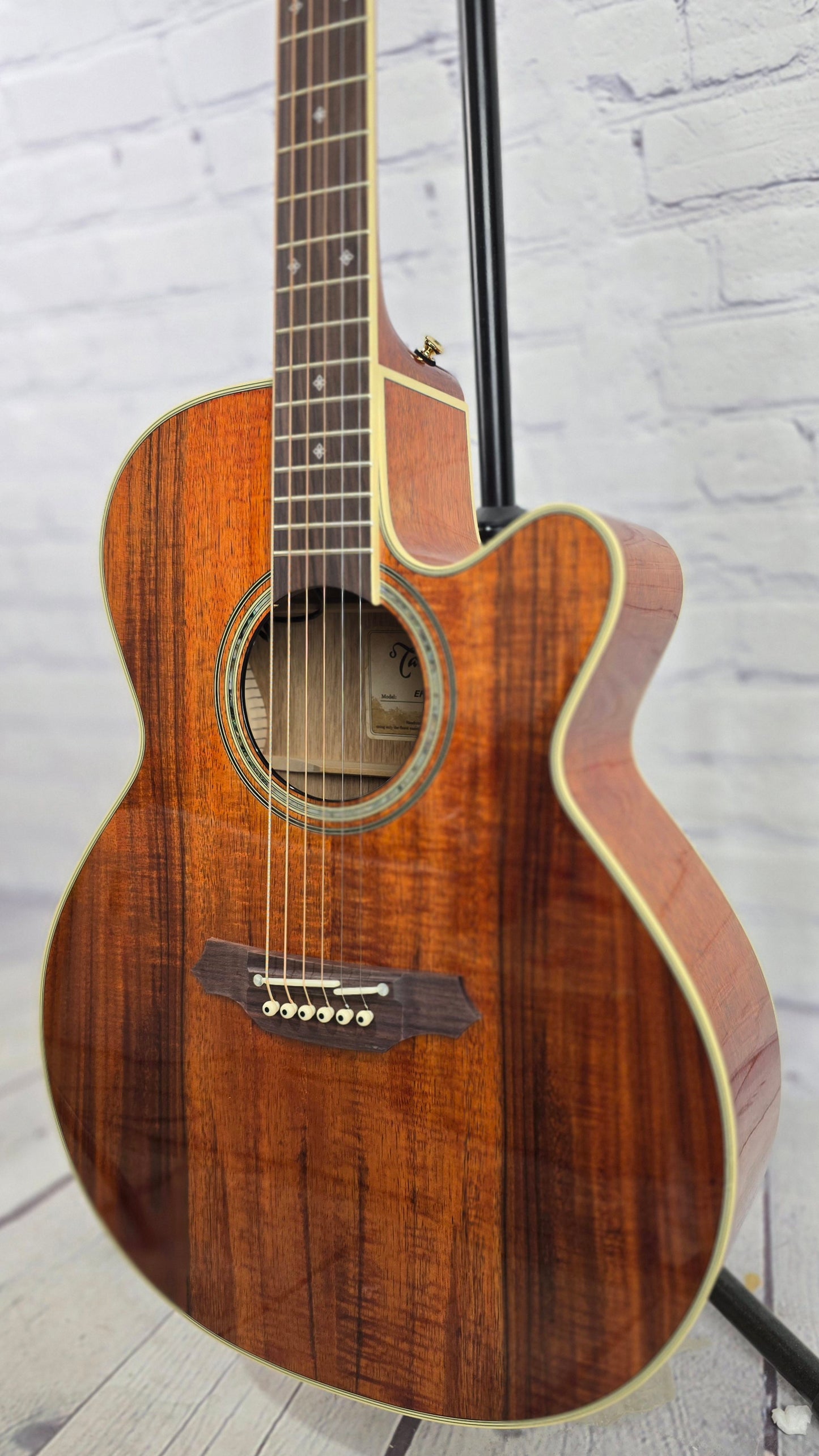 Takamine EF508KC NEX 6 String Acoustic Guitar Koa Natural