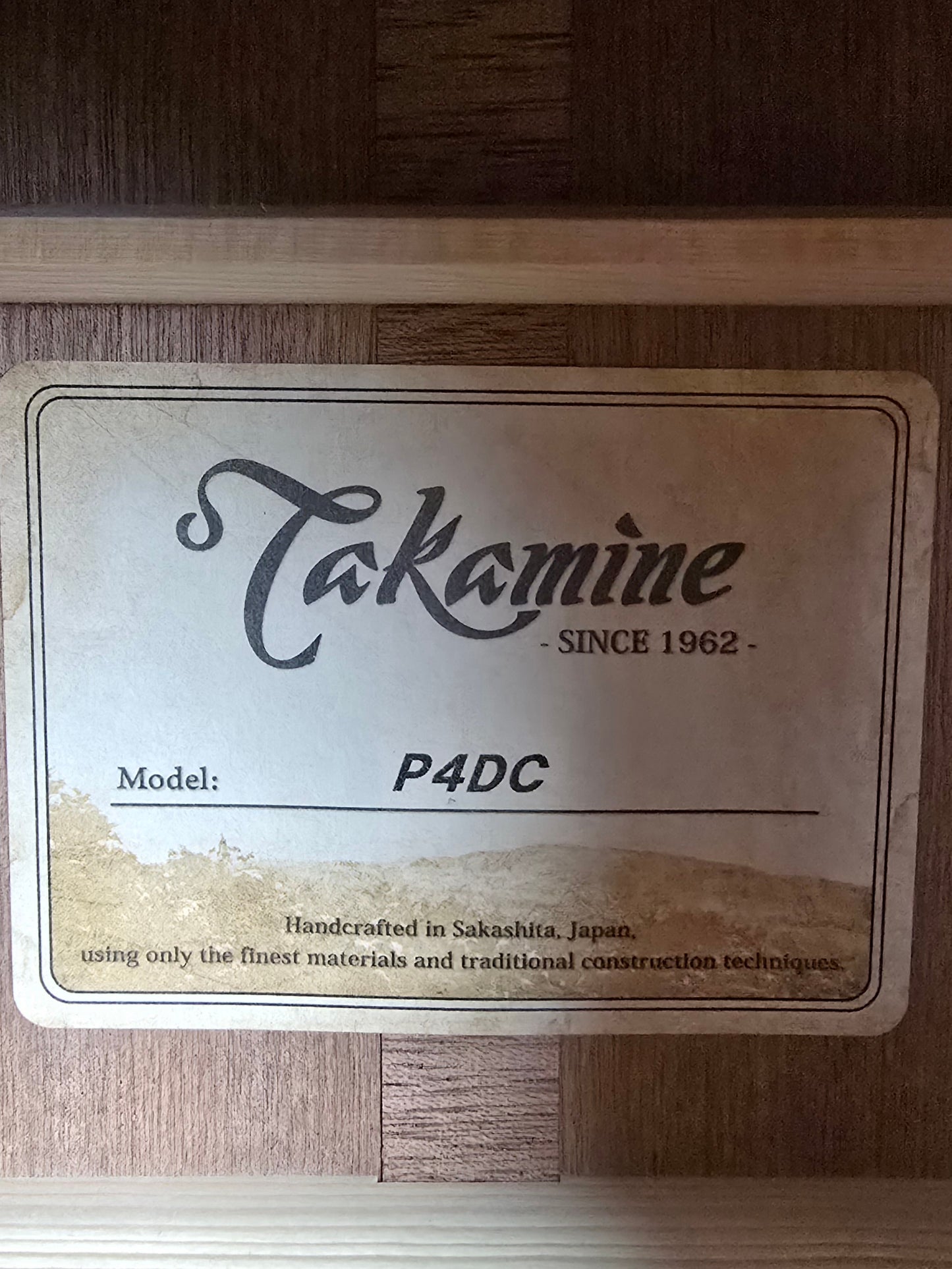 Takamine Pro Series P4DC Dreadnaught Acoustic Guitar Natural Gloss