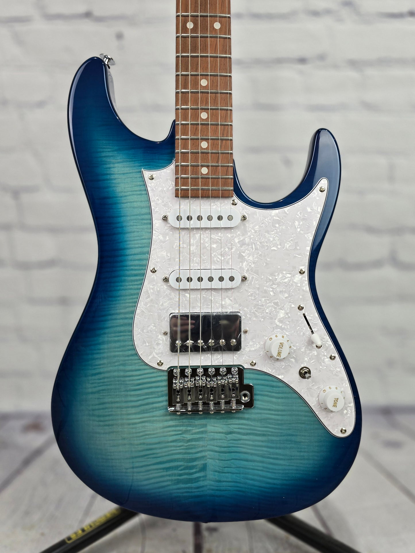 Ibanez AZ22S1F TXB Standard 6 String Electric Guitar Transparent Turquoise Burst