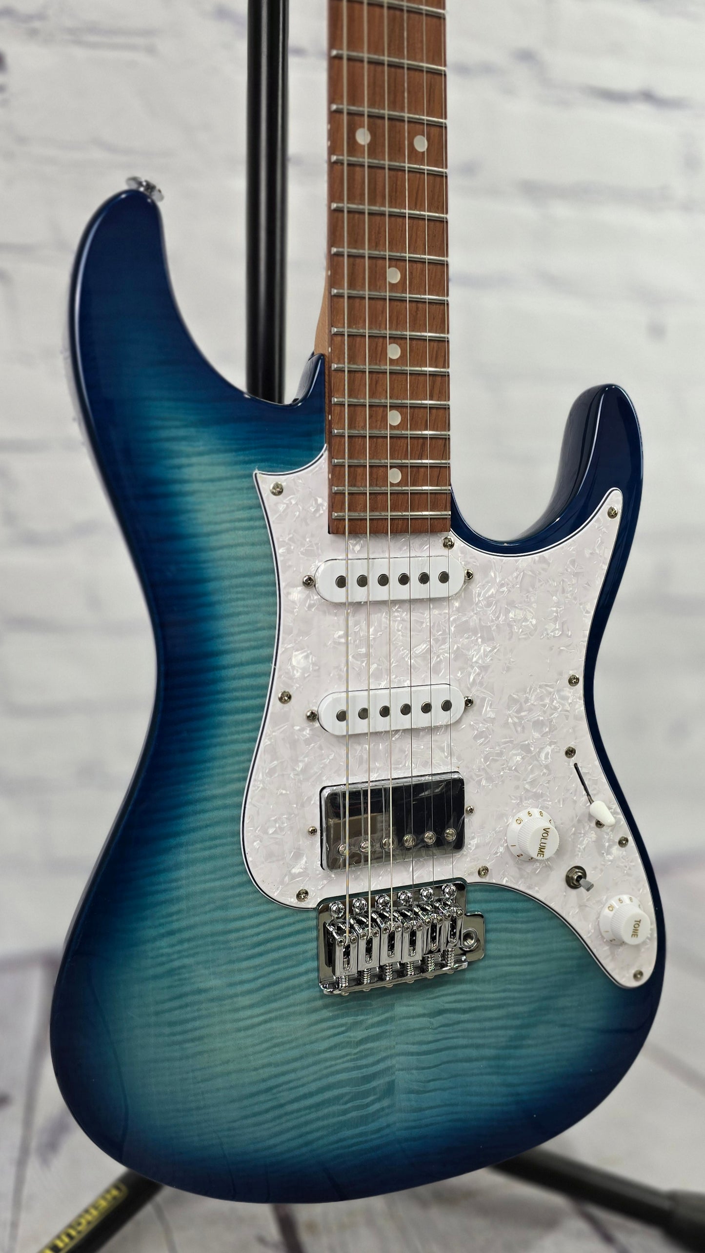 Ibanez AZ22S1F TXB Standard 6 String Electric Guitar Transparent Turquoise Burst