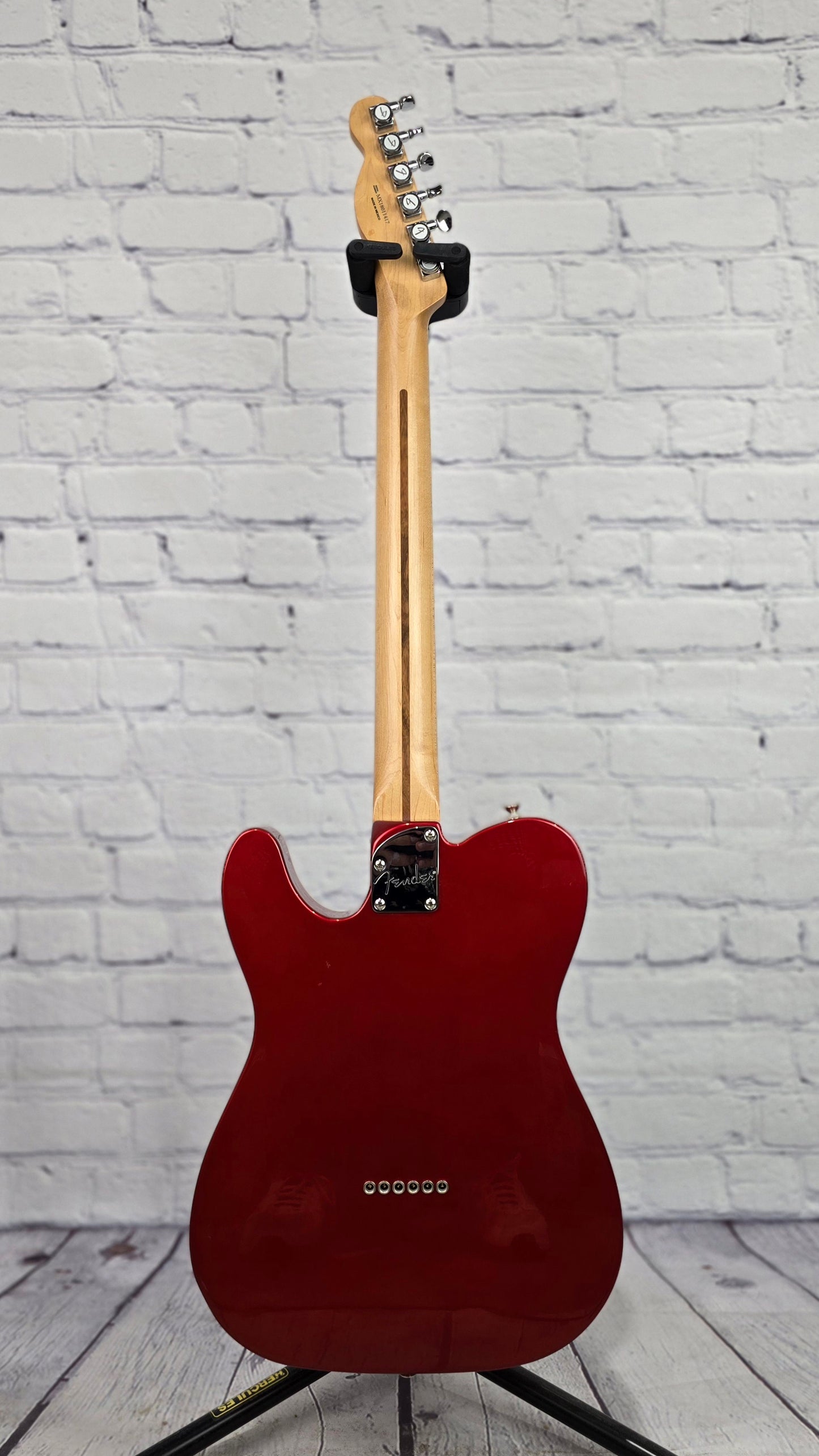 USED Fender Mexican Thinline Telecaster Candy Apple Red Duncan Quarter Pounder