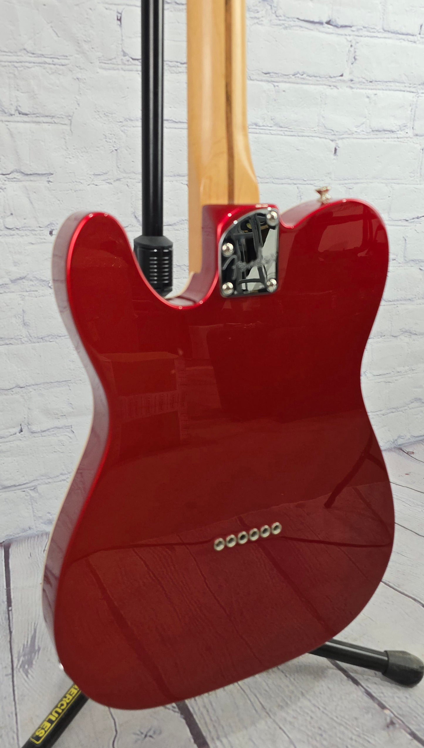 USED Fender Mexican Thinline Telecaster Candy Apple Red Duncan Quarter Pounder