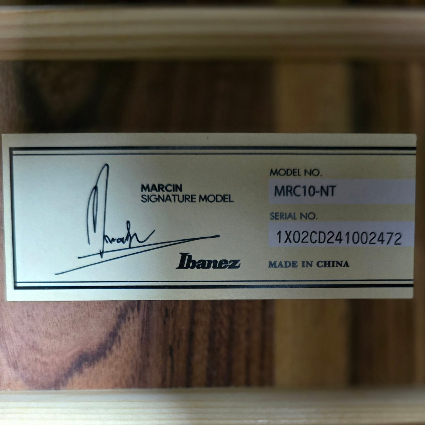 Ibanez MRC10 NT Marcin Signature 6 String Acoustic Guitar Natural High Gloss
