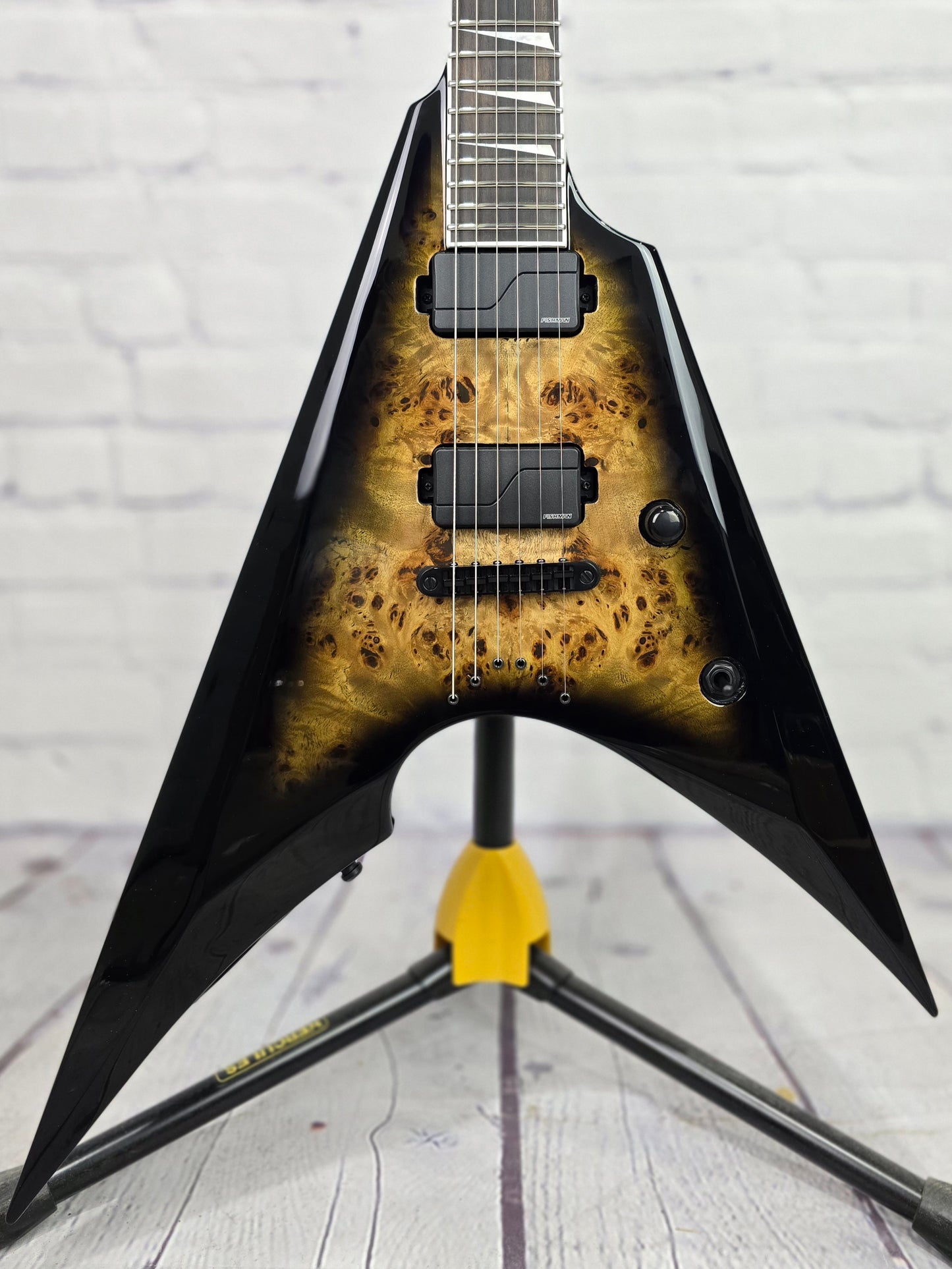ESP E-II Arrow 6 String Electric Guitar Nebula Blackburst