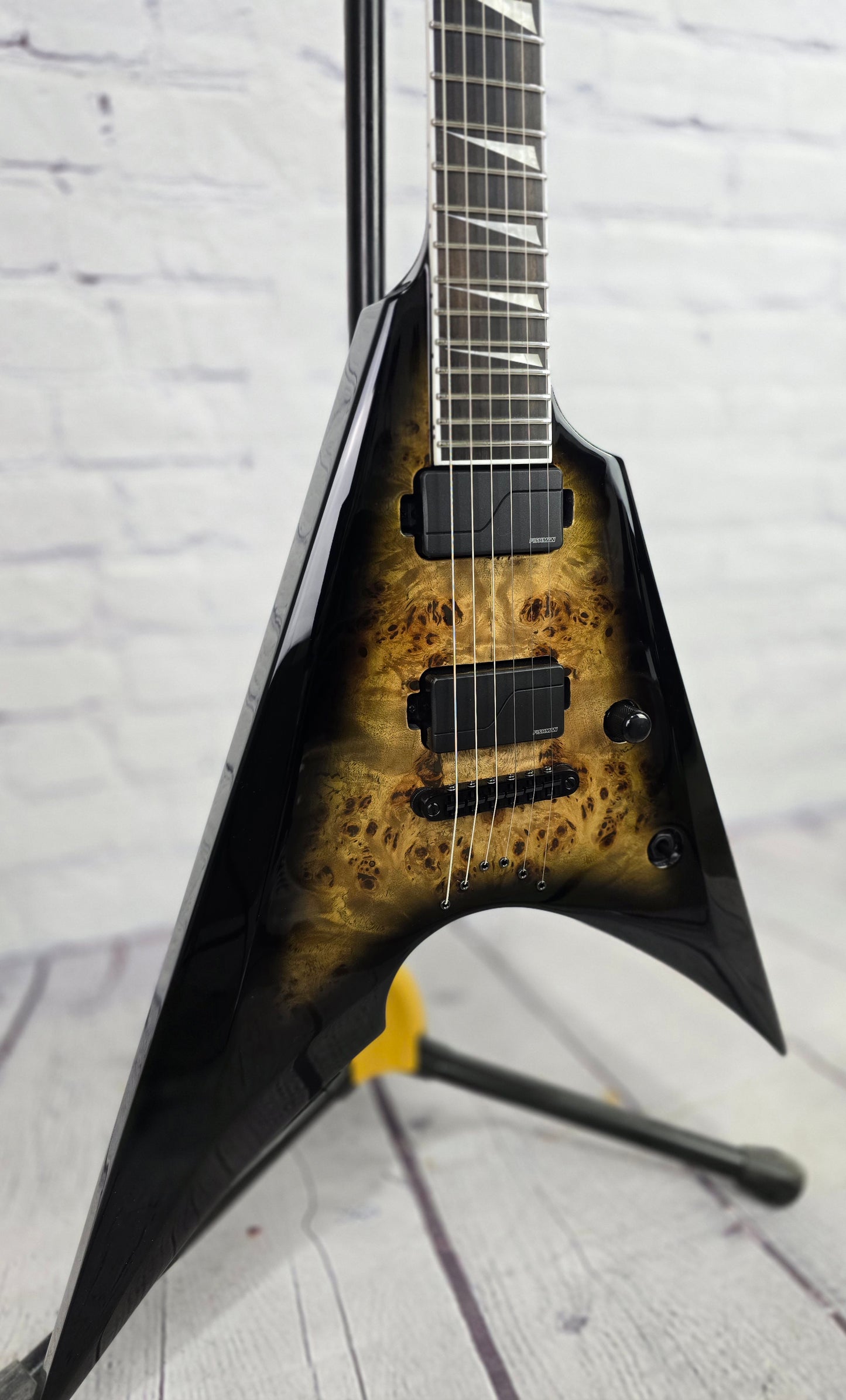 ESP E-II Arrow 6 String Electric Guitar Nebula Blackburst