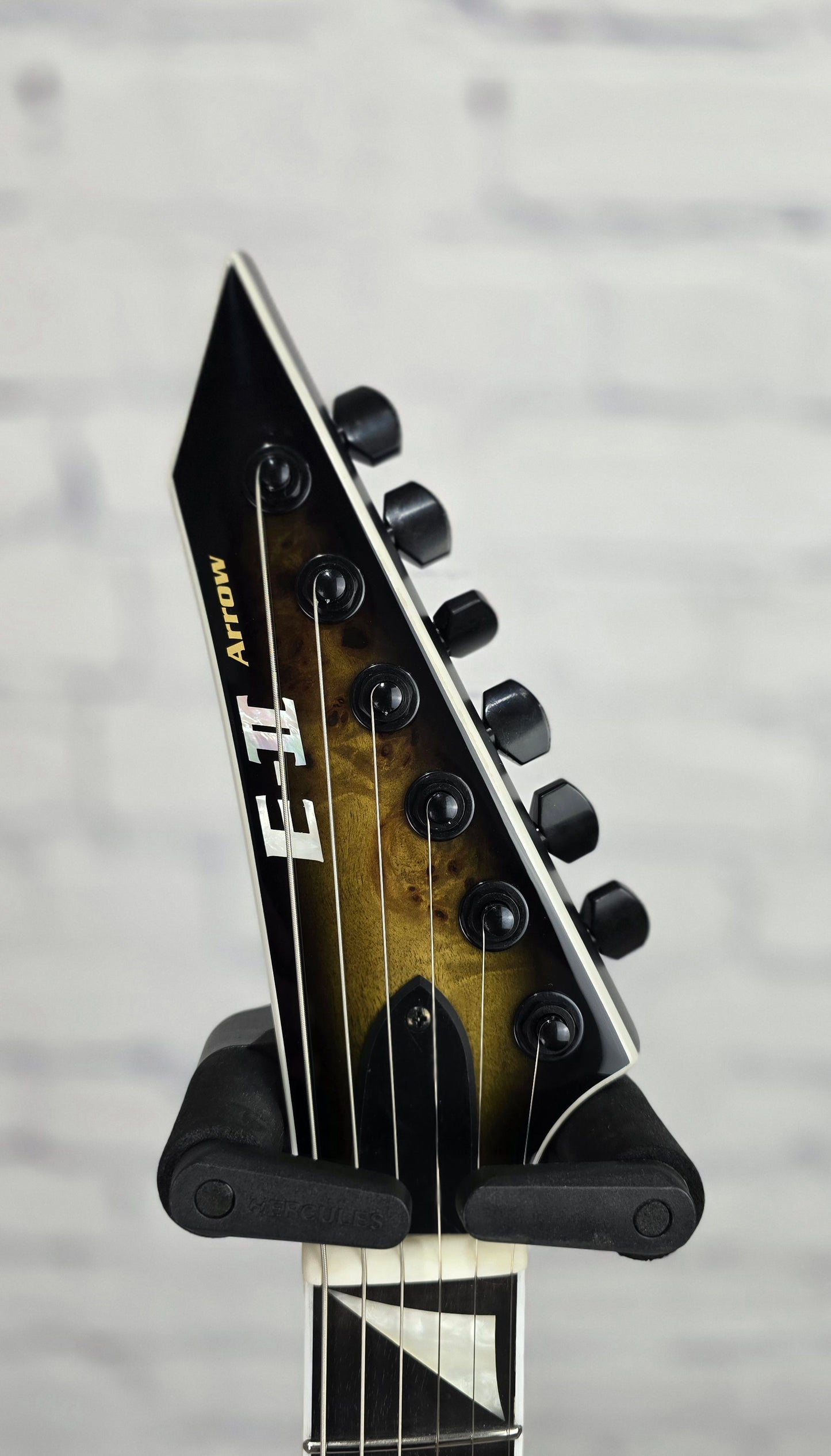 ESP E-II Arrow 6 String Electric Guitar Nebula Blackburst