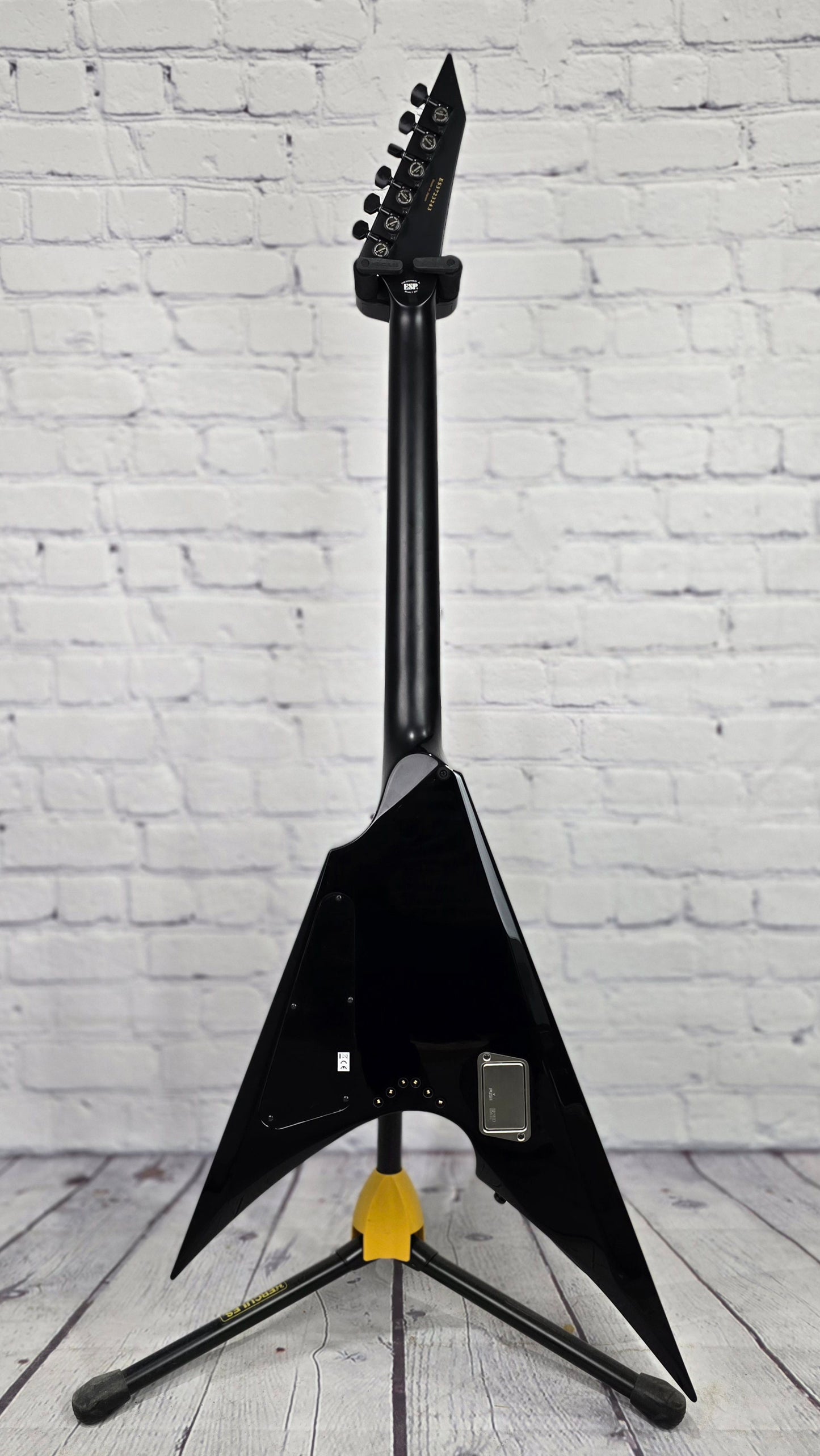 ESP E-II Arrow 6 String Electric Guitar Nebula Blackburst