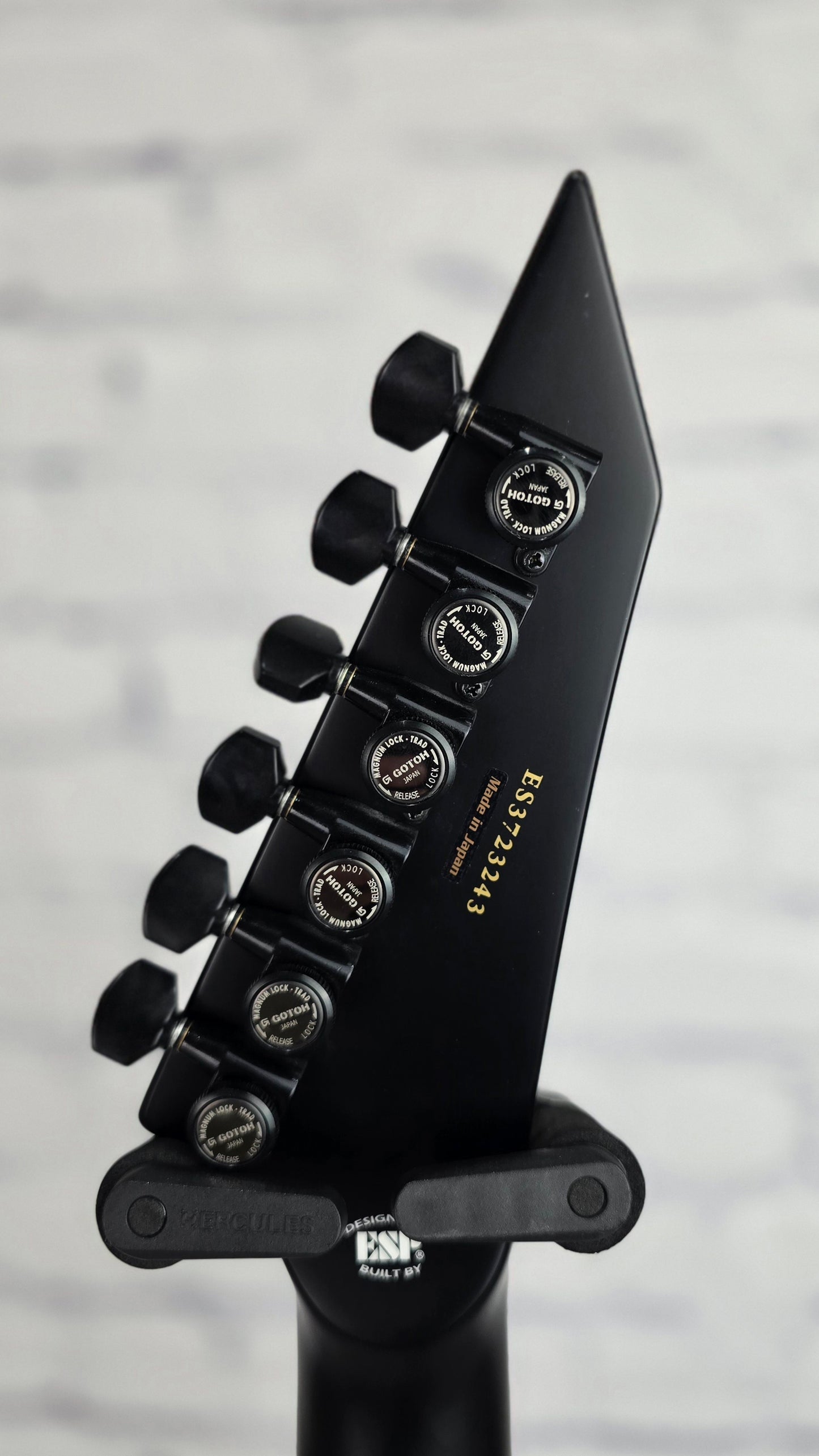 ESP E-II Arrow 6 String Electric Guitar Nebula Blackburst