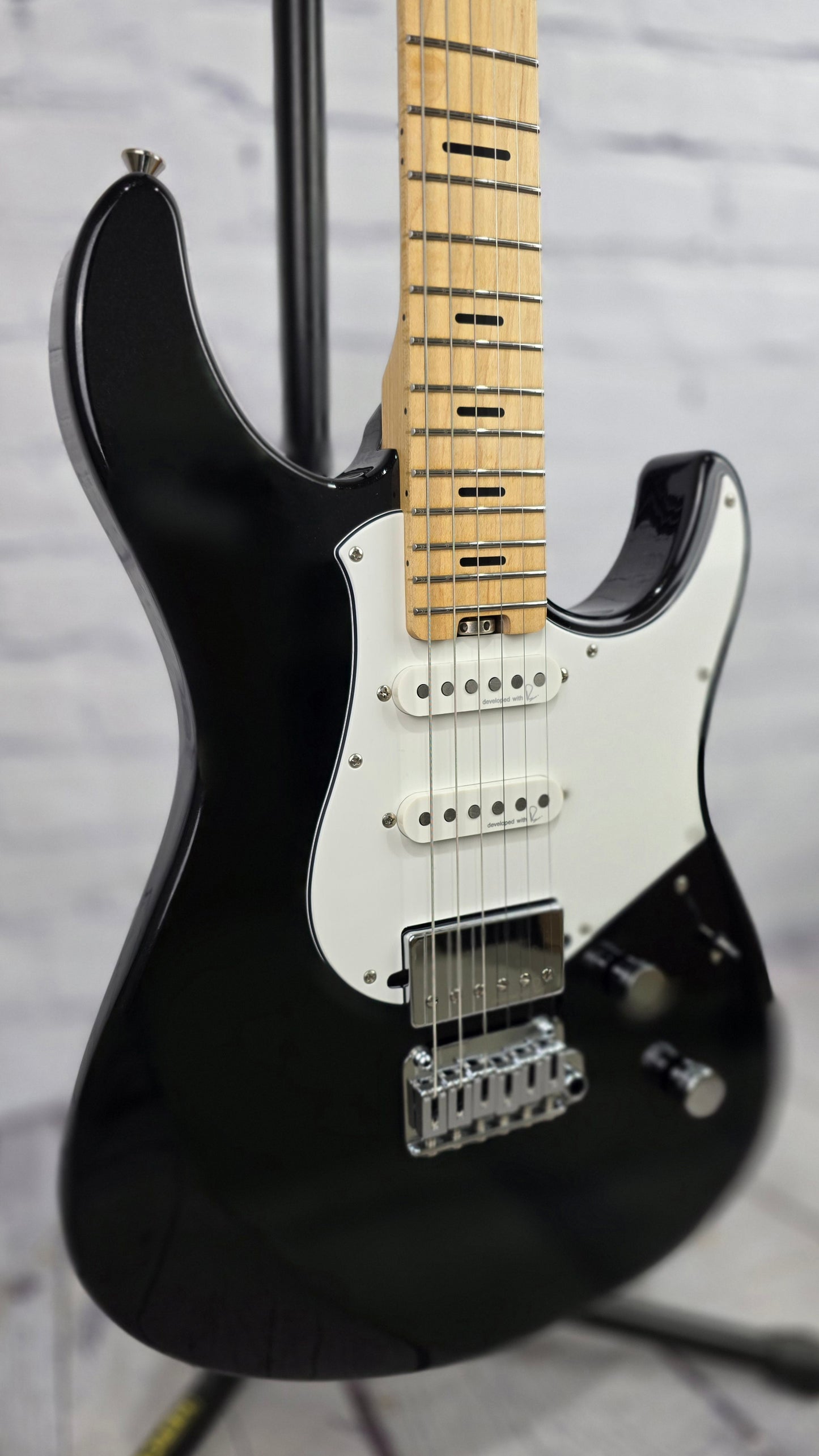 Yamaha Pacifica Professional PACP12M BM 6 String Electric Guitar Black Metallic Maple