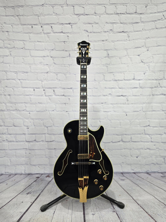 Ibanez GB10 BK George Benson Signature Hollow Body Electric Guitar Black