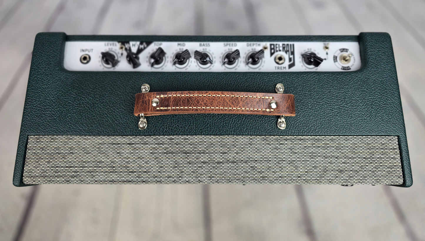 Carr Amplifiers Bel-Ray 1x12 16w Tube Combo Amp Green Tolex w/Buffalo Leather Handle