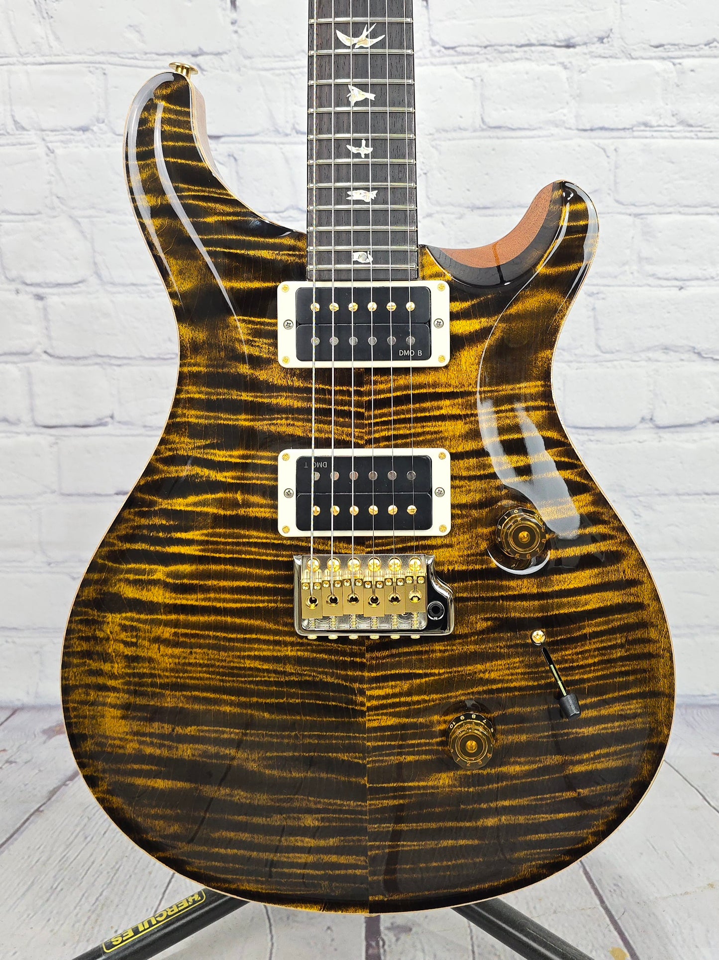 Paul Reed Smith PRS Custom 24 Core 10 Top Electric Guitar Yellow Tiger