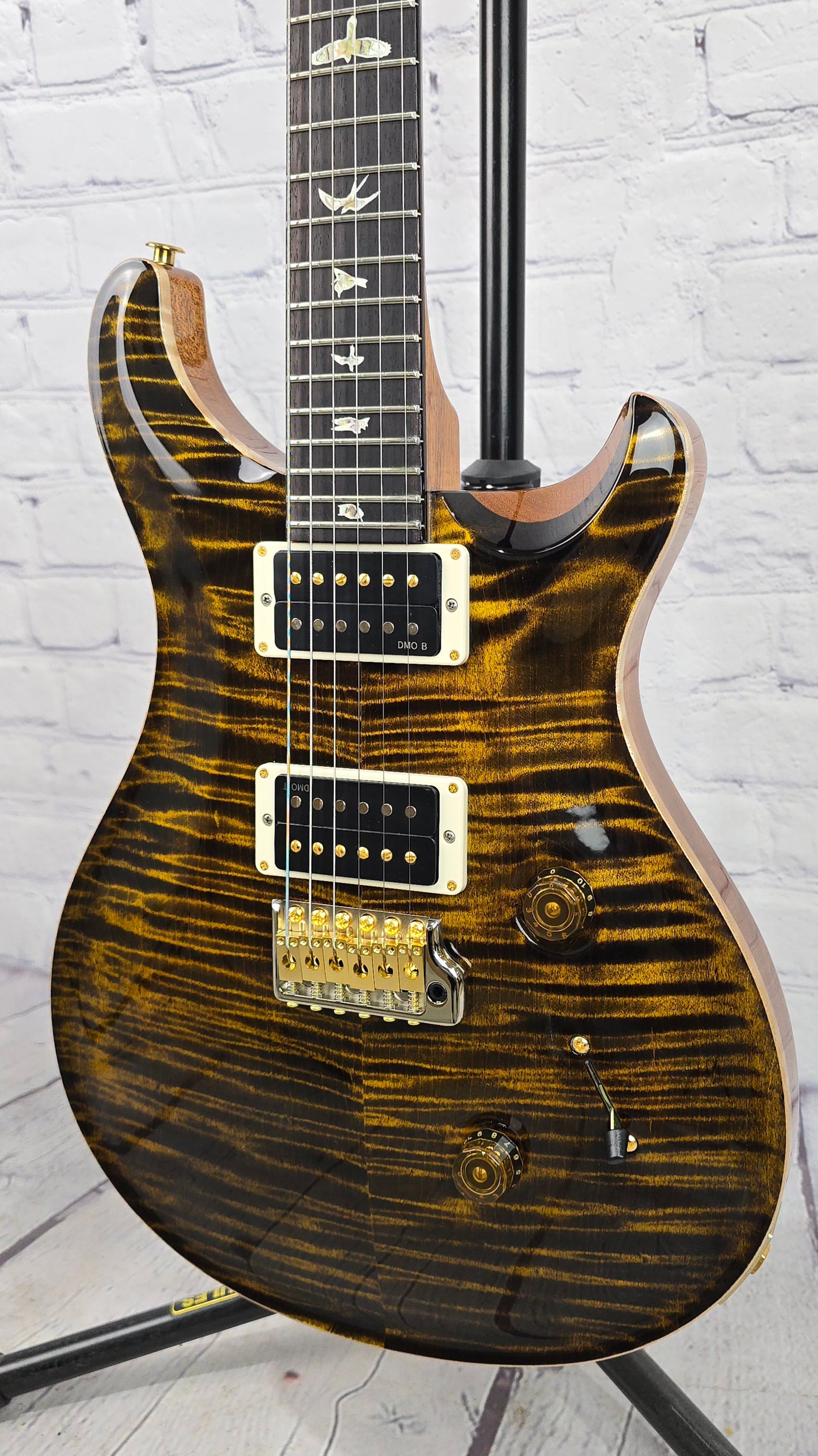 Paul Reed Smith PRS Custom 24 Core 10 Top Electric Guitar Yellow Tiger