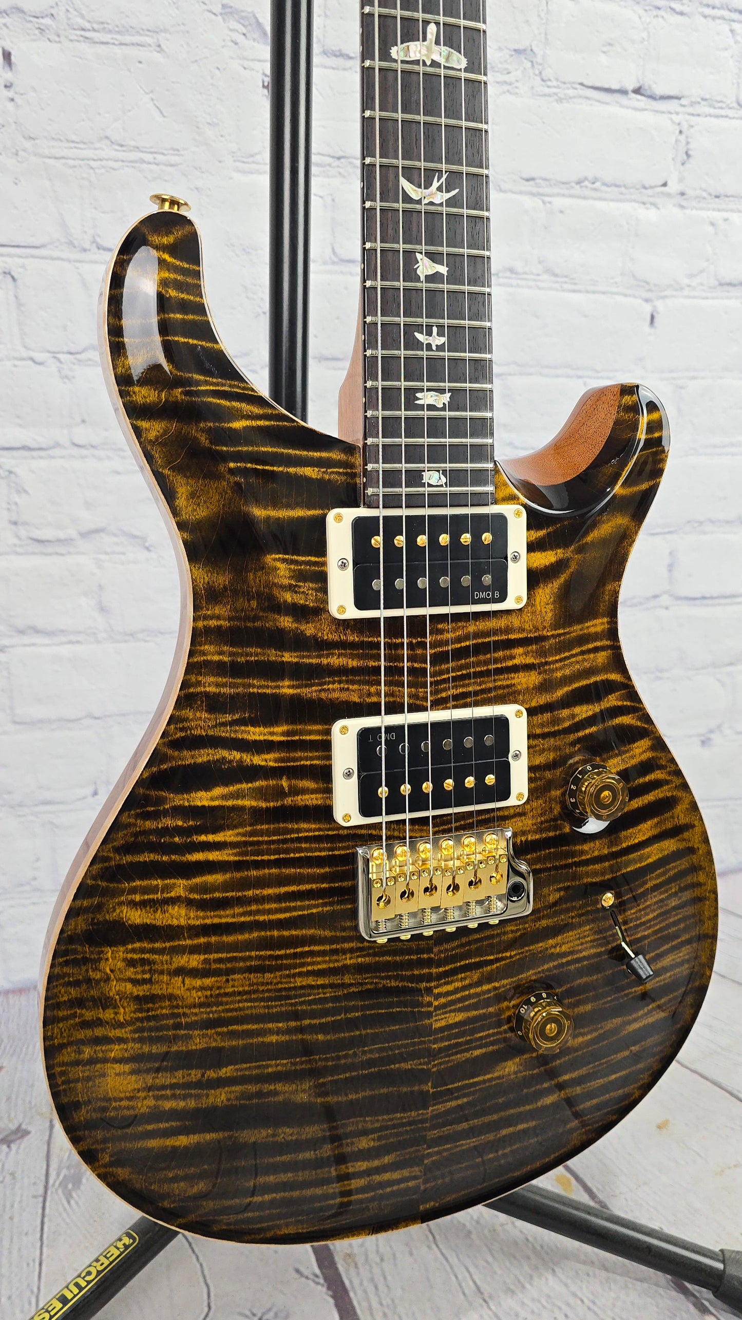 Paul Reed Smith PRS Custom 24 Core 10 Top Electric Guitar Yellow Tiger