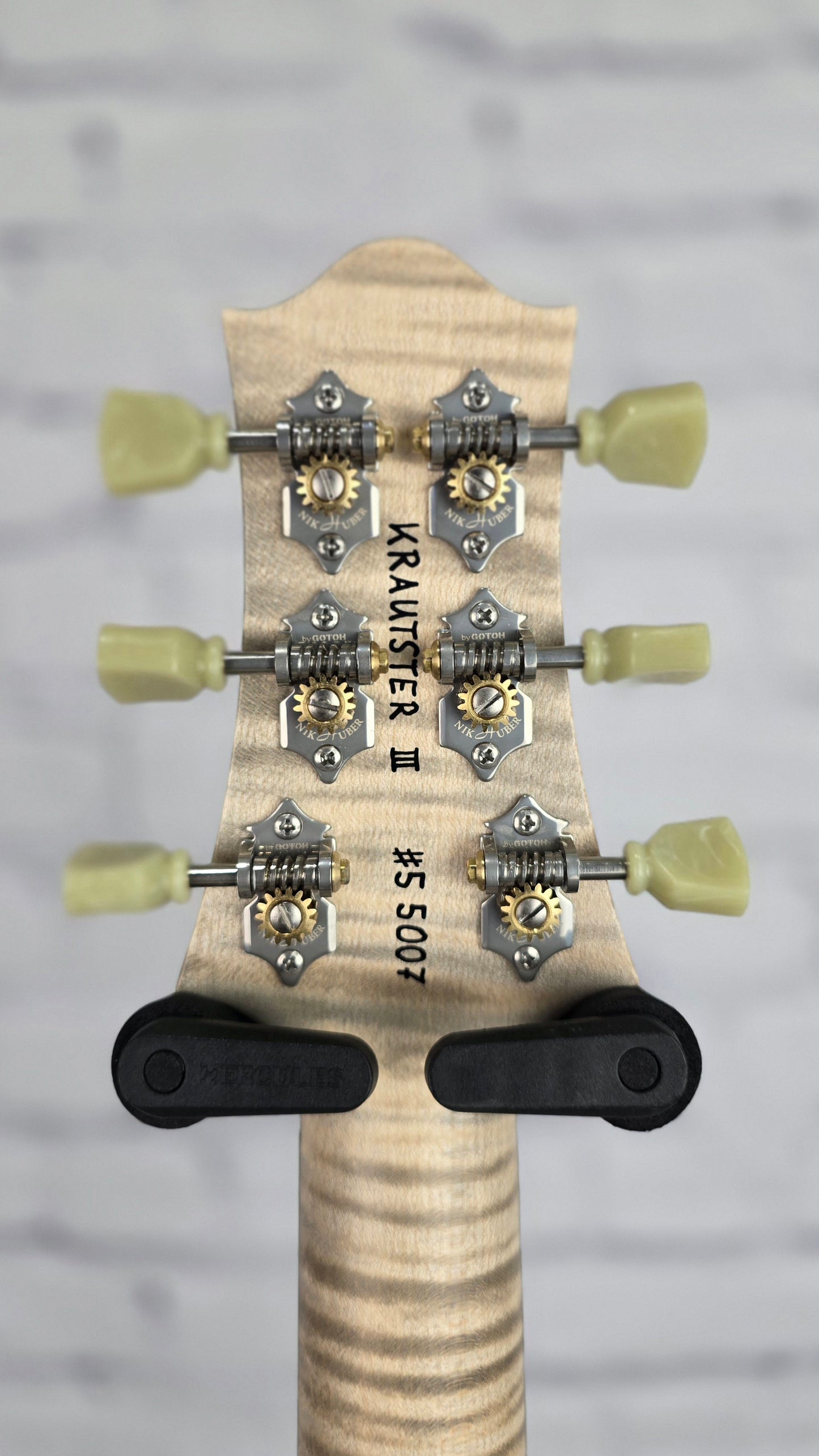 Nik Huber Krautster K-III 6 String Electric Guitar Worn Onyx Black