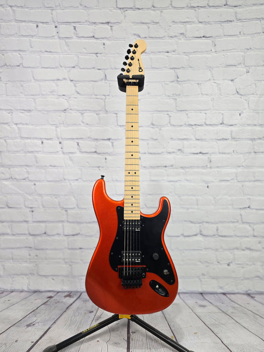 USED Charvel USA So-Cal 6 String Electric Guitar Candy Tangerine