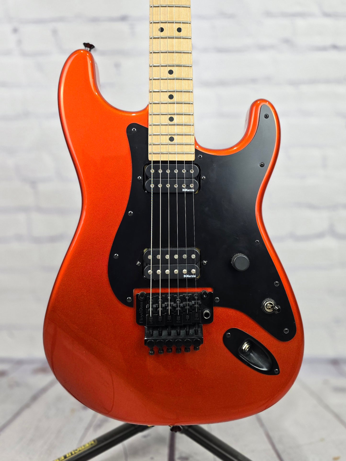 USED Charvel USA So-Cal 6 String Electric Guitar Candy Tangerine