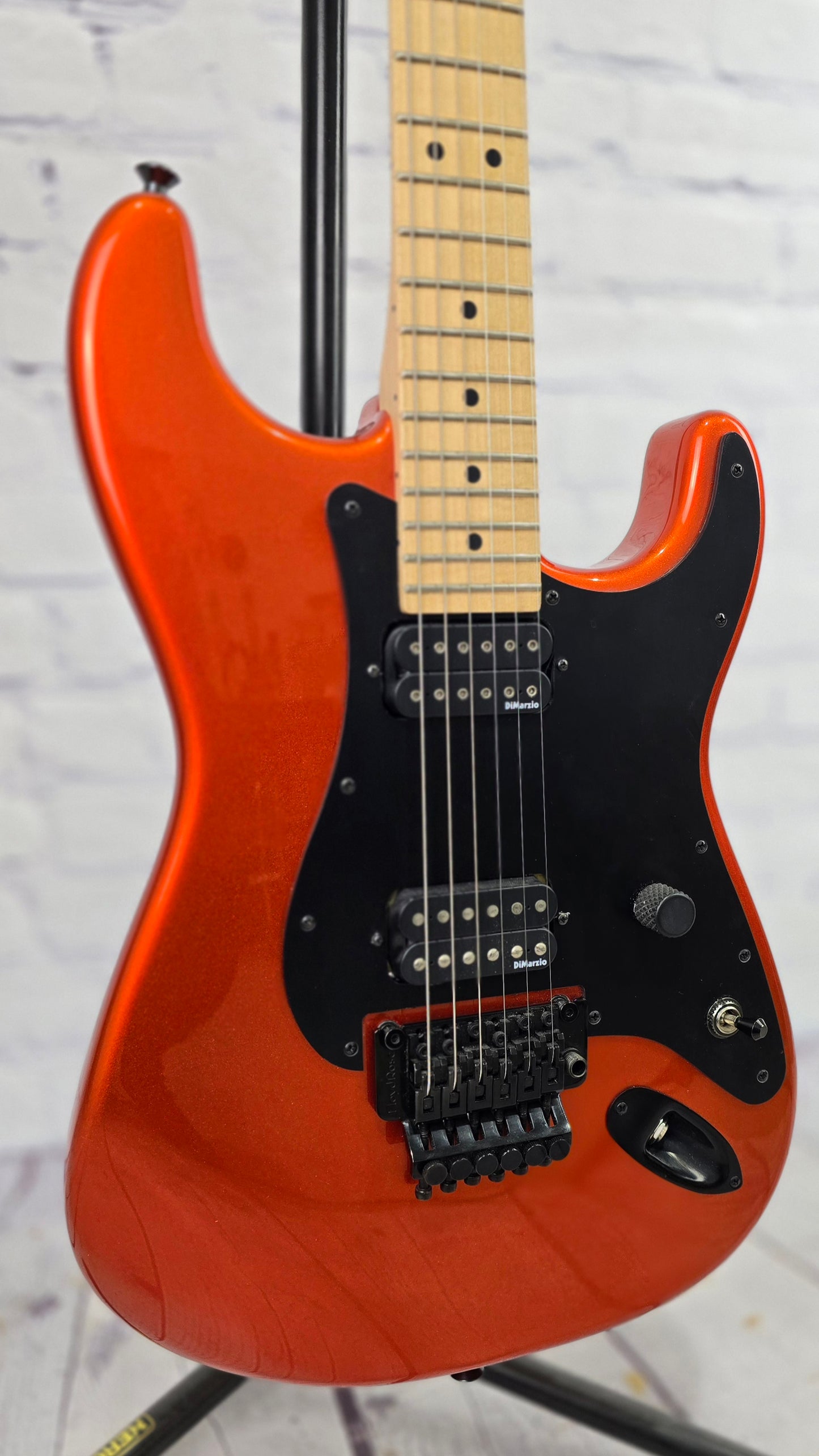 USED Charvel USA So-Cal 6 String Electric Guitar Candy Tangerine