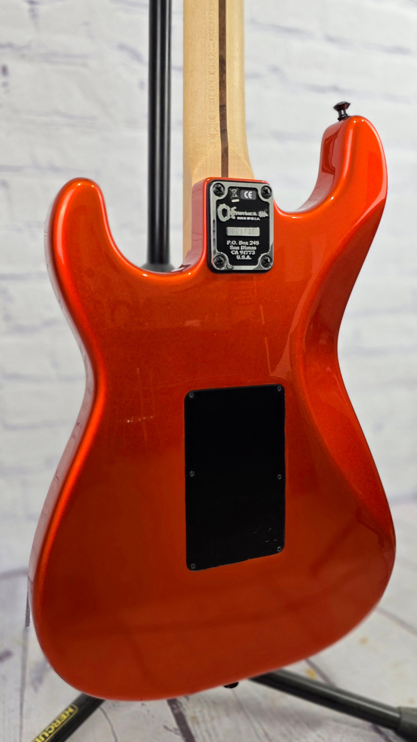 USED Charvel USA So-Cal 6 String Electric Guitar Candy Tangerine